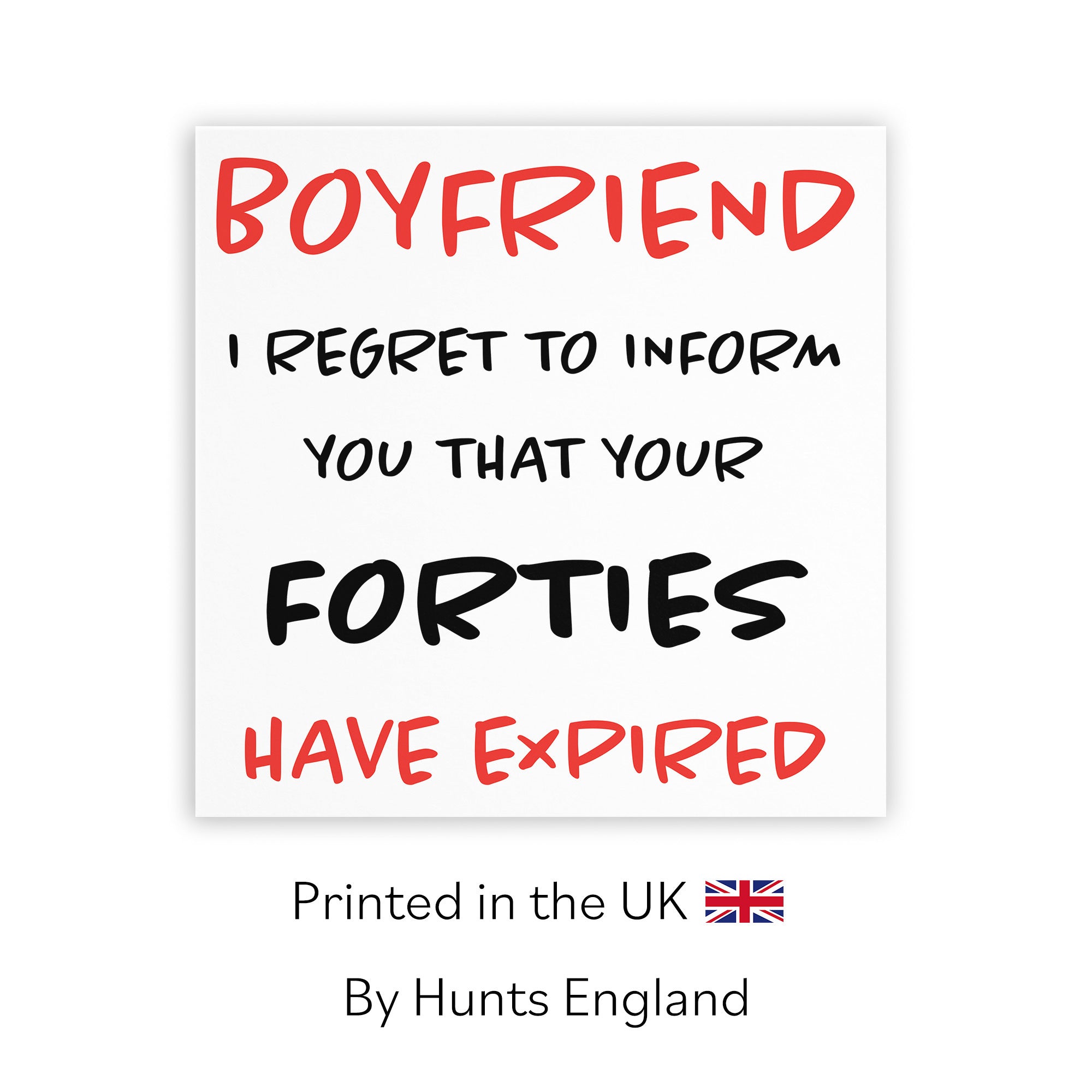 50th Boyfriend Birthday Card Funny Retro - Default Title (TH03206)