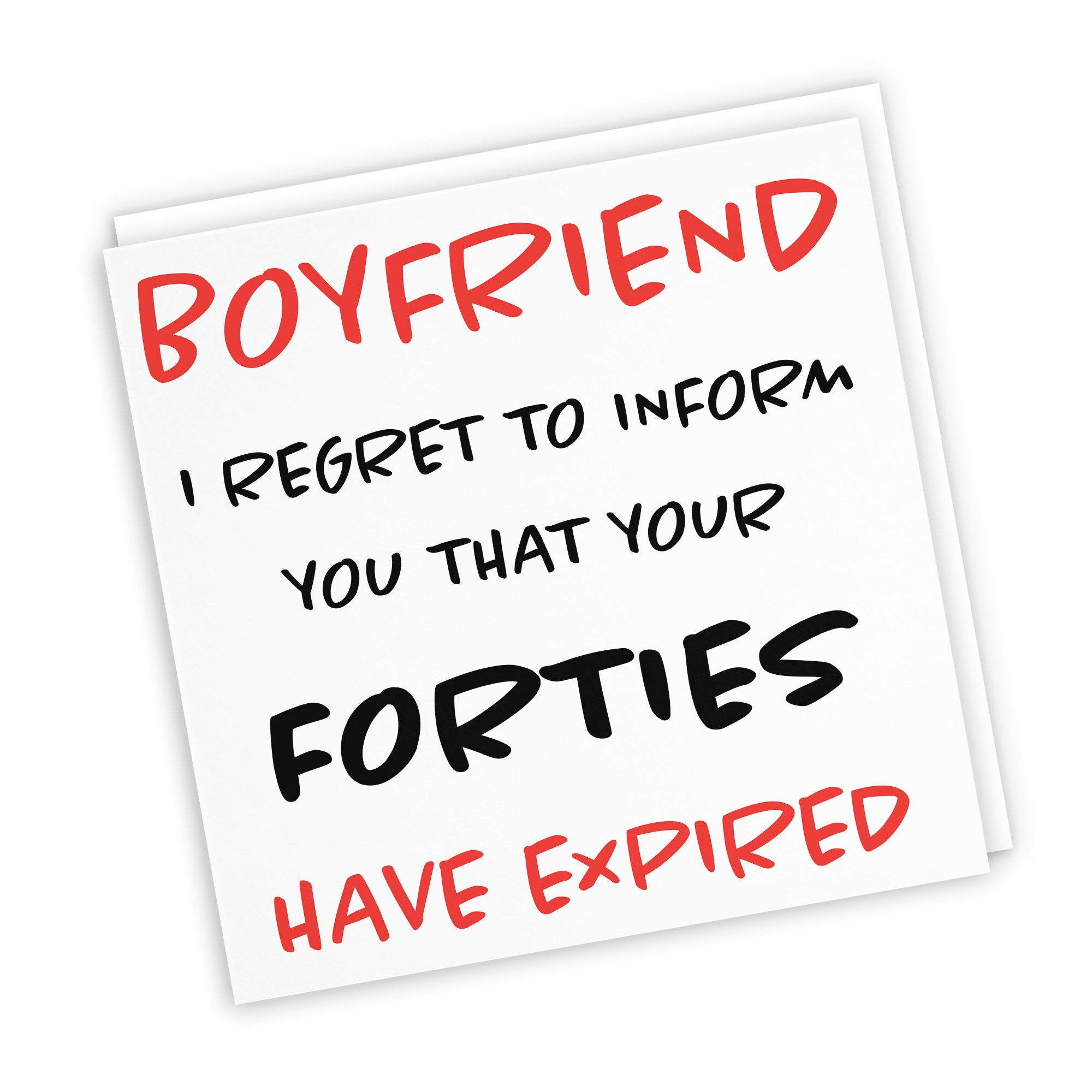 50th Boyfriend Birthday Card Funny Retro - Default Title (TH03206)