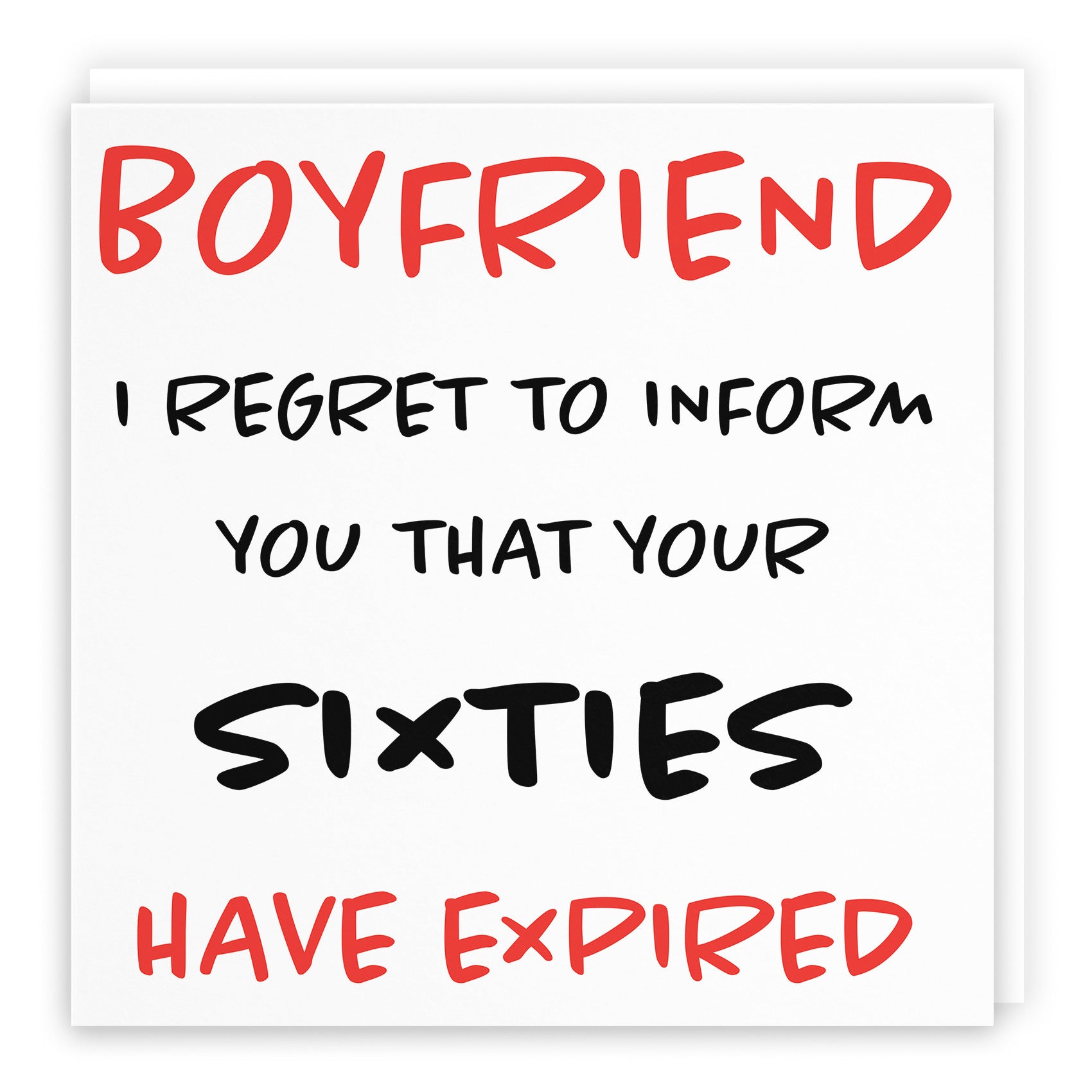 70th Boyfriend Birthday Card Funny Retro - Default Title (TH03207)