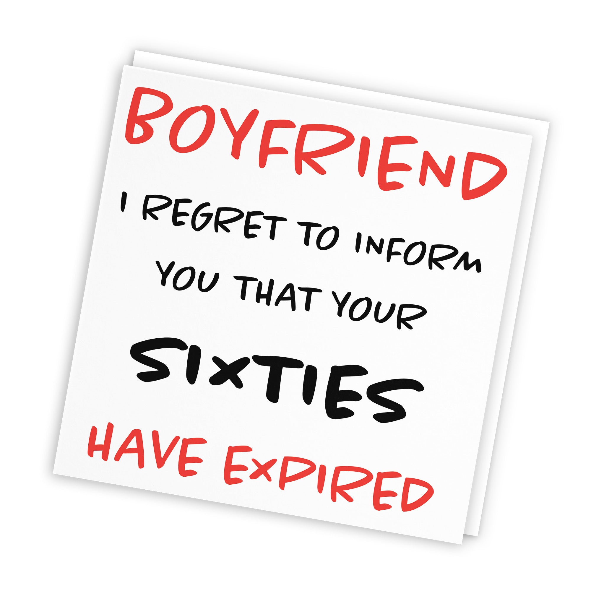 70th Boyfriend Birthday Card Funny Retro - Default Title (TH03207)