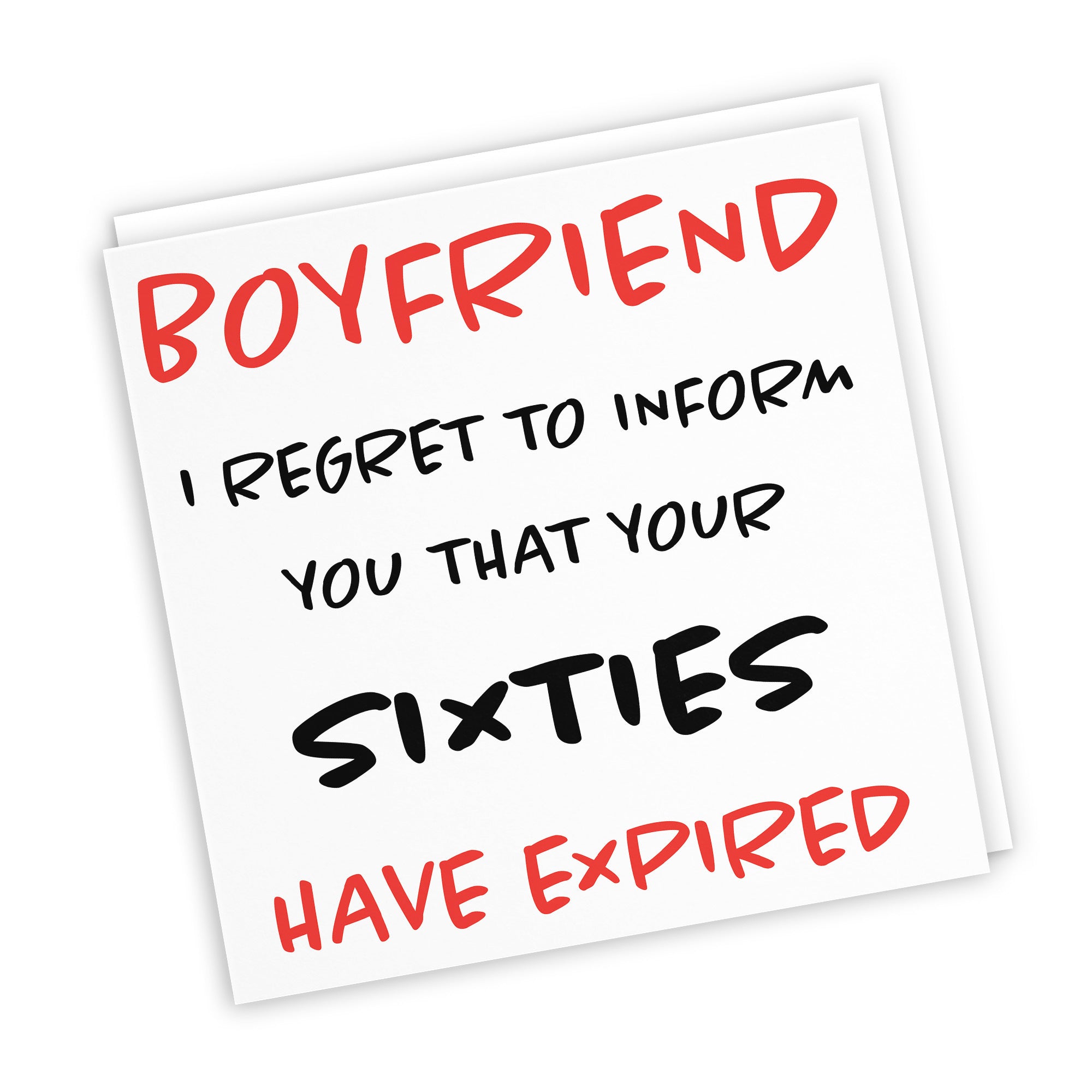 70th Boyfriend Birthday Card Funny Retro - Default Title (TH03207)