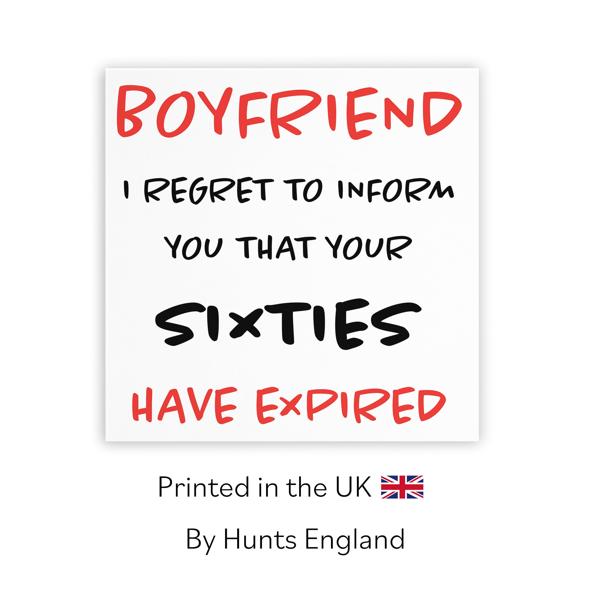 70th Boyfriend Birthday Card Funny Retro - Default Title (TH03207)