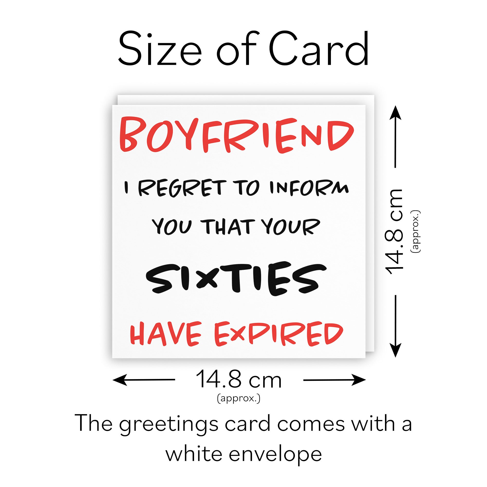 70th Boyfriend Birthday Card Funny Retro - Default Title (TH03207)