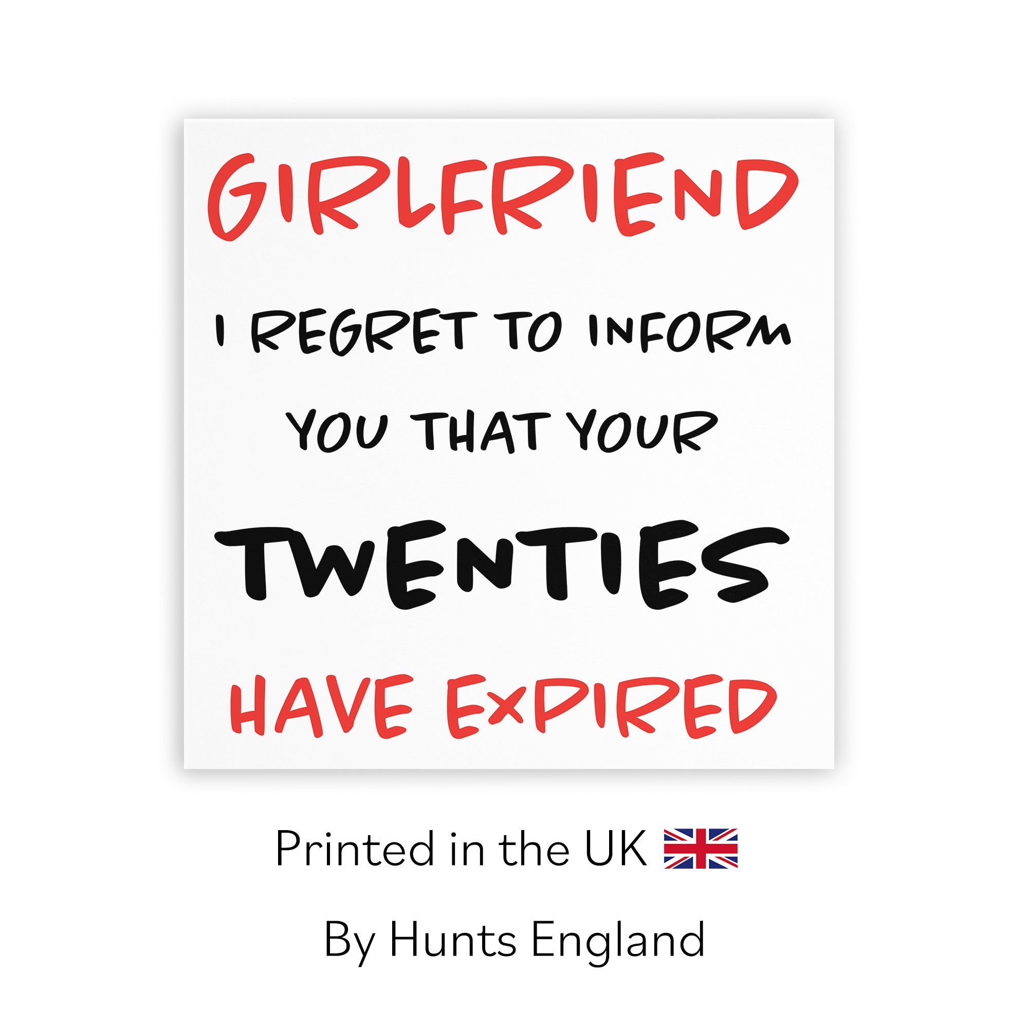 30th Girlfriend Birthday Card Funny Retro - Default Title (TH03208)
