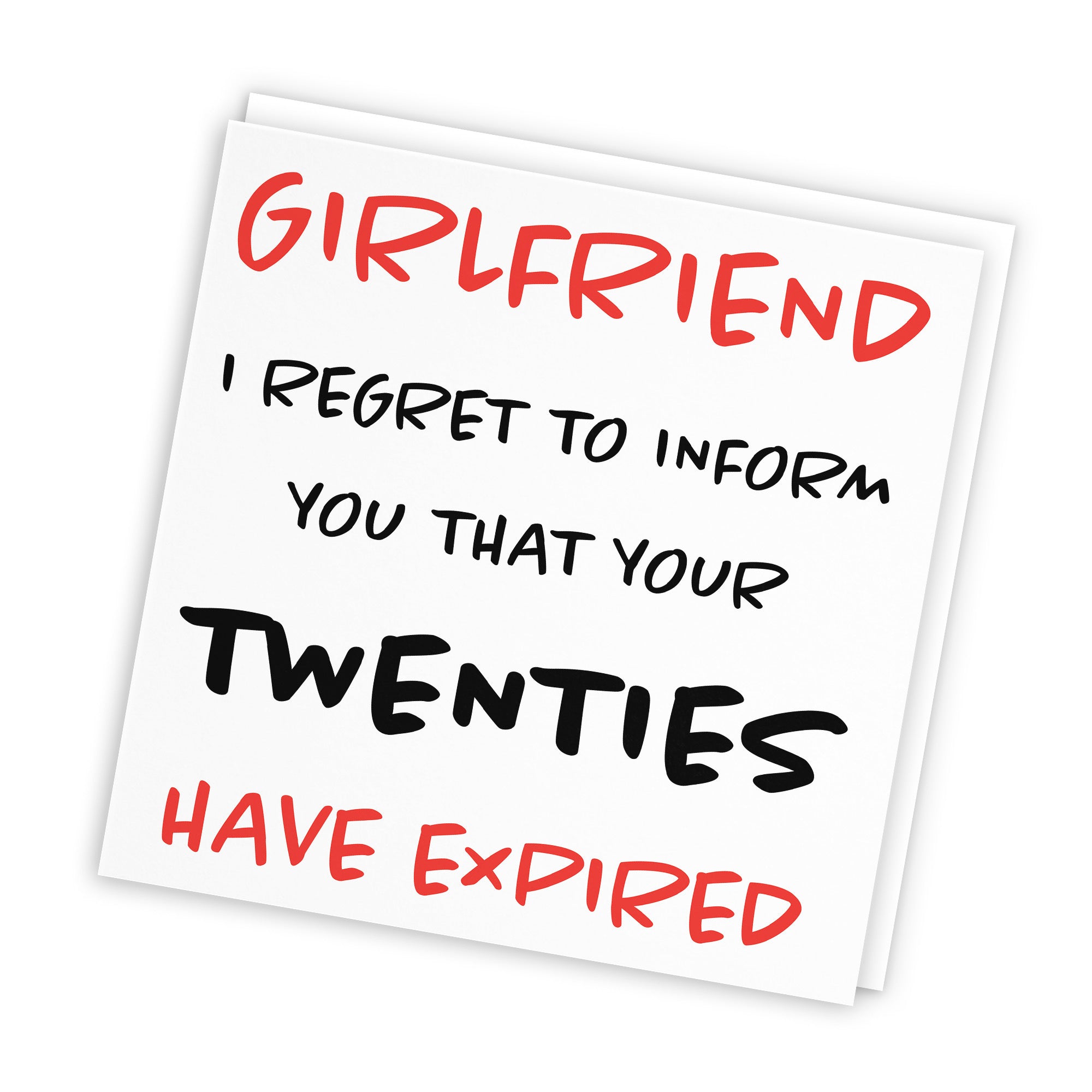 30th Girlfriend Birthday Card Funny Retro - Default Title (TH03208)
