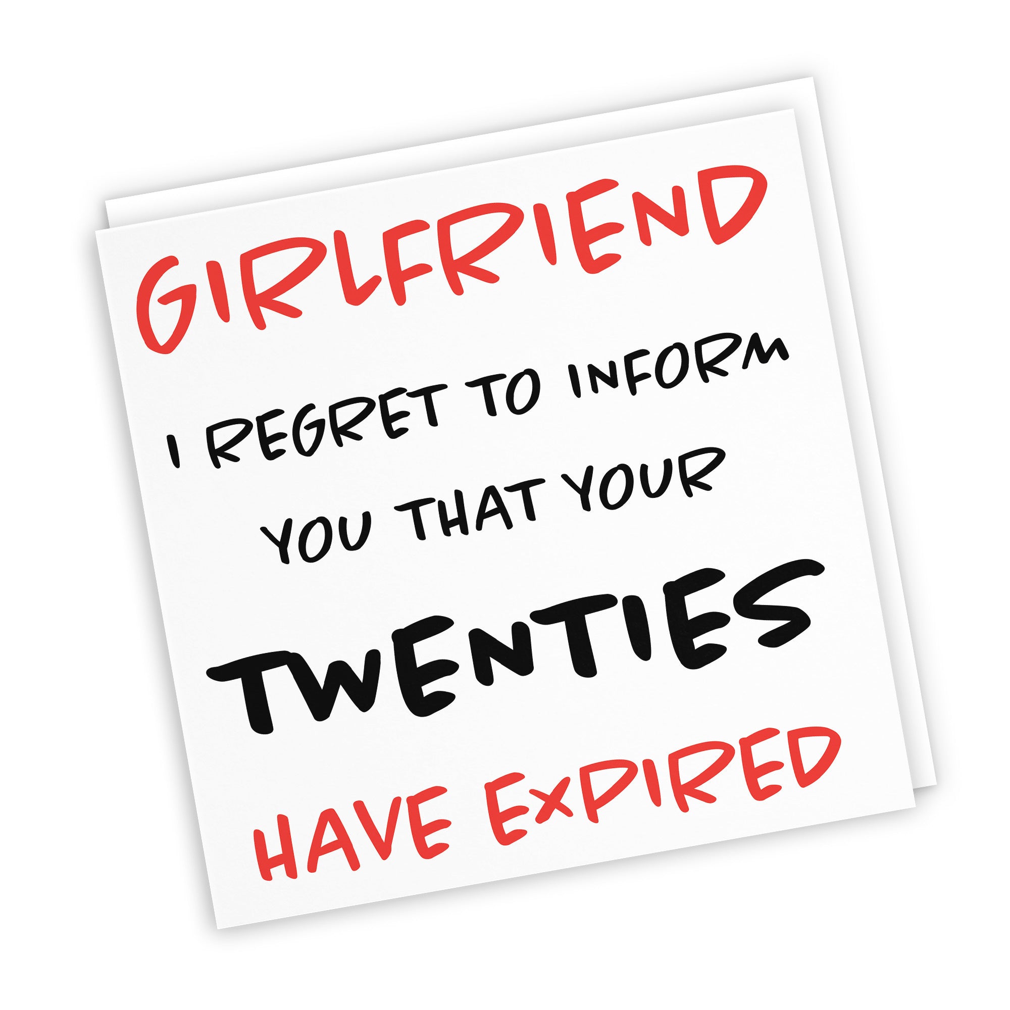 30th Girlfriend Birthday Card Funny Retro - Default Title (TH03208)