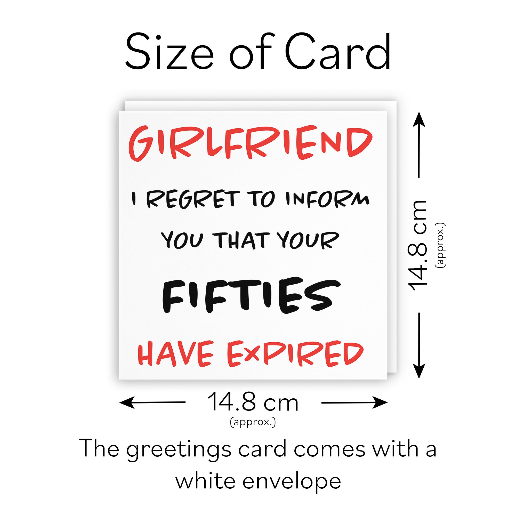 60th Girlfriend Birthday Card Funny Retro - Default Title (TH03210)