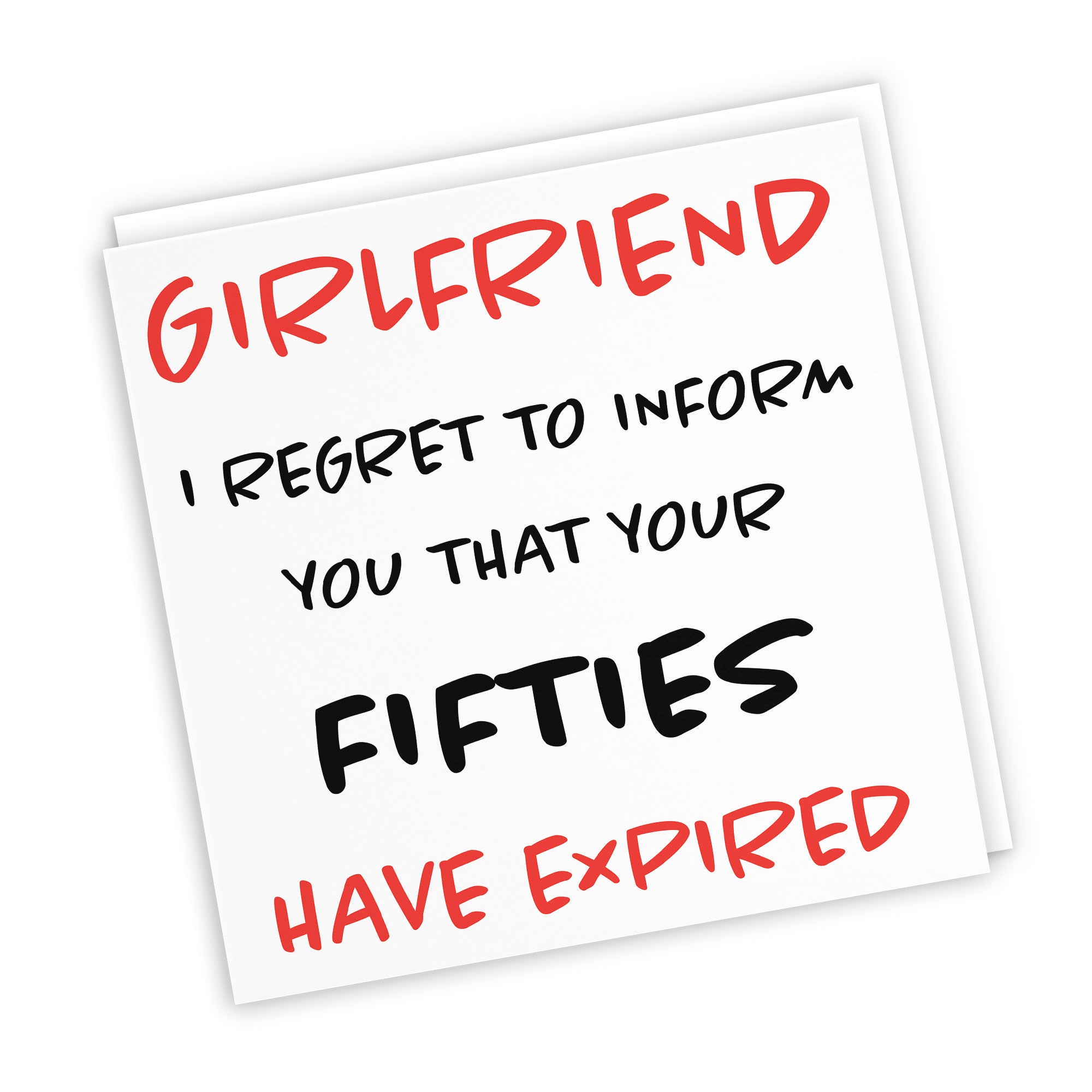 60th Girlfriend Birthday Card Funny Retro - Default Title (TH03210)