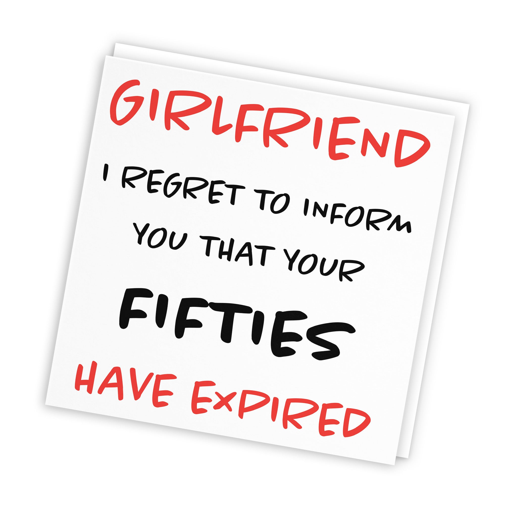 60th Girlfriend Birthday Card Funny Retro - Default Title (TH03210)