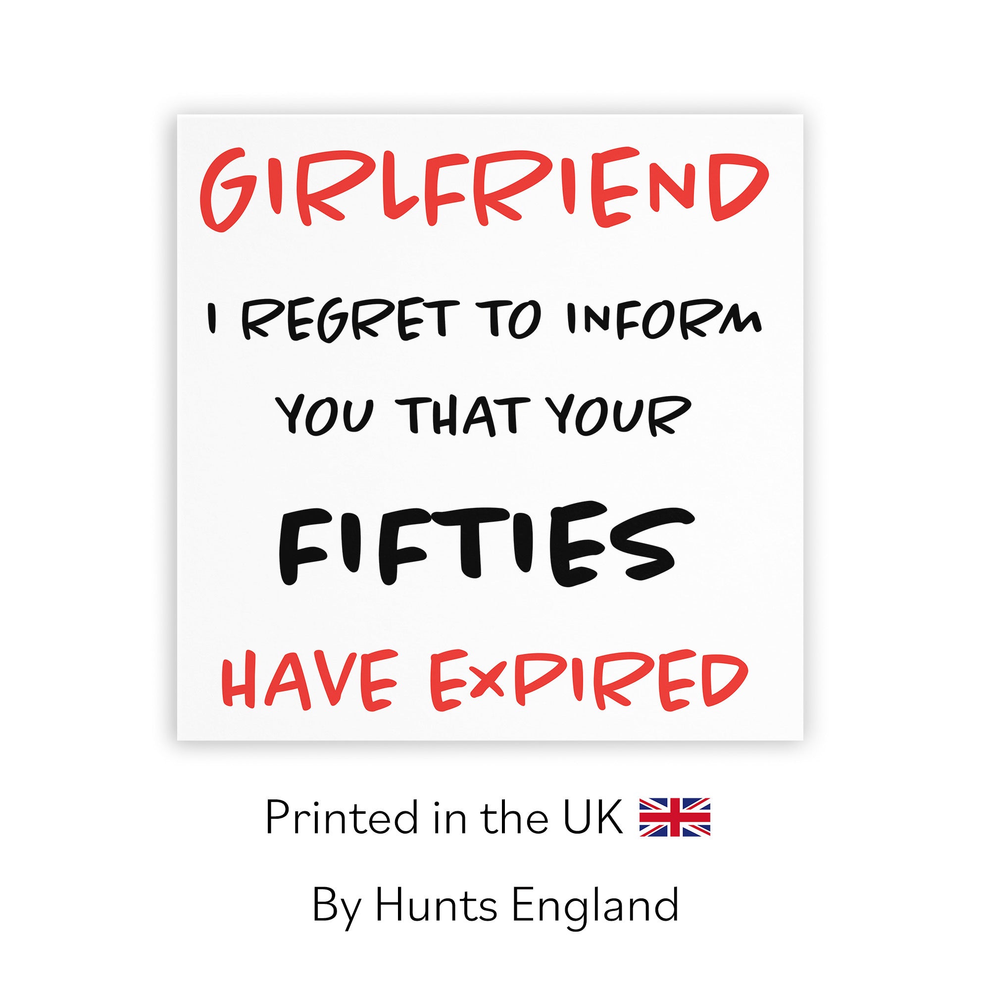 60th Girlfriend Birthday Card Funny Retro - Default Title (TH03210)