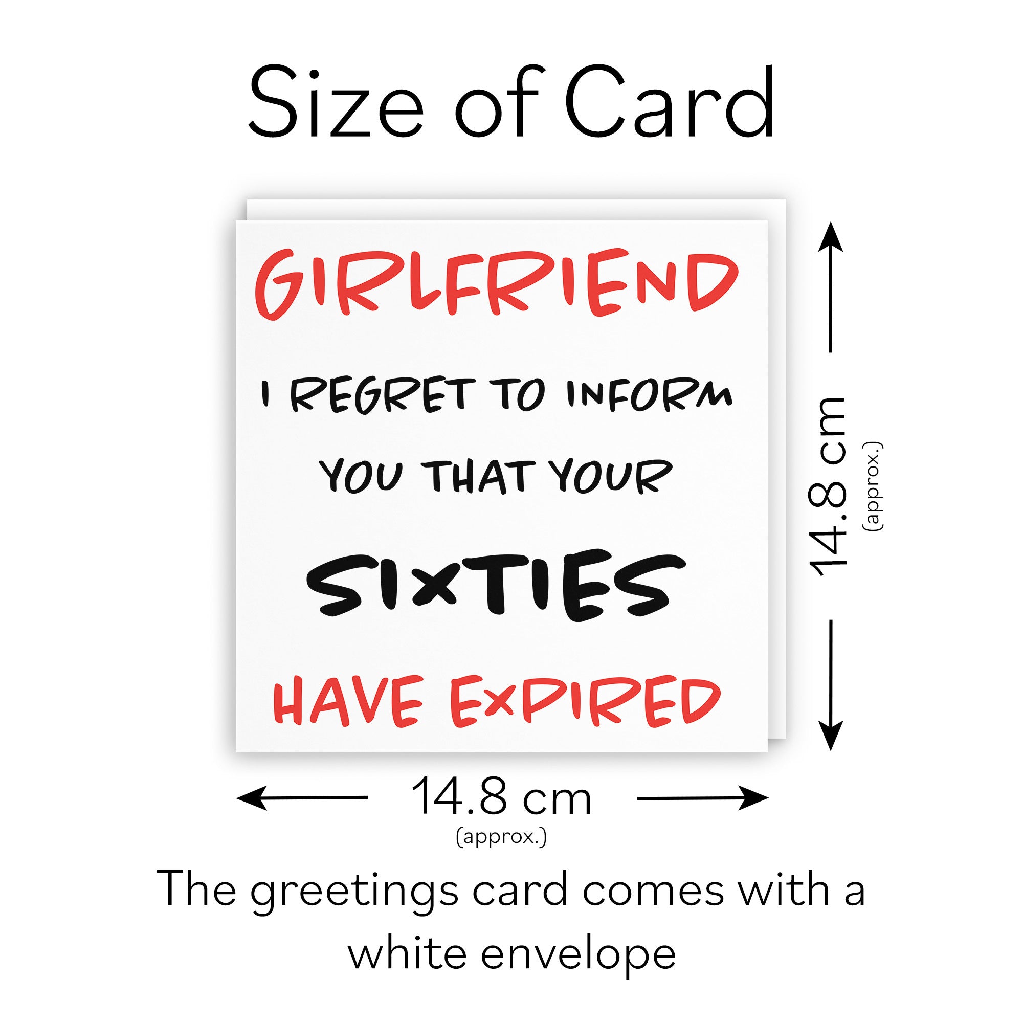 70th Girlfriend Birthday Card Funny Retro - Default Title (TH03211)