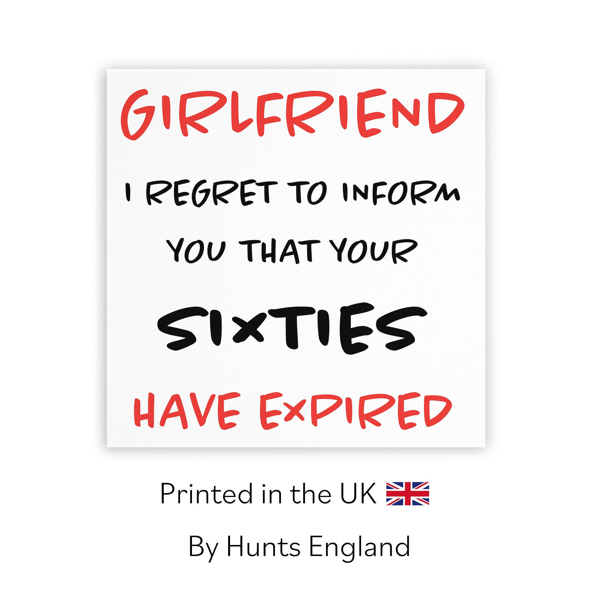 70th Girlfriend Birthday Card Funny Retro - Default Title (TH03211)