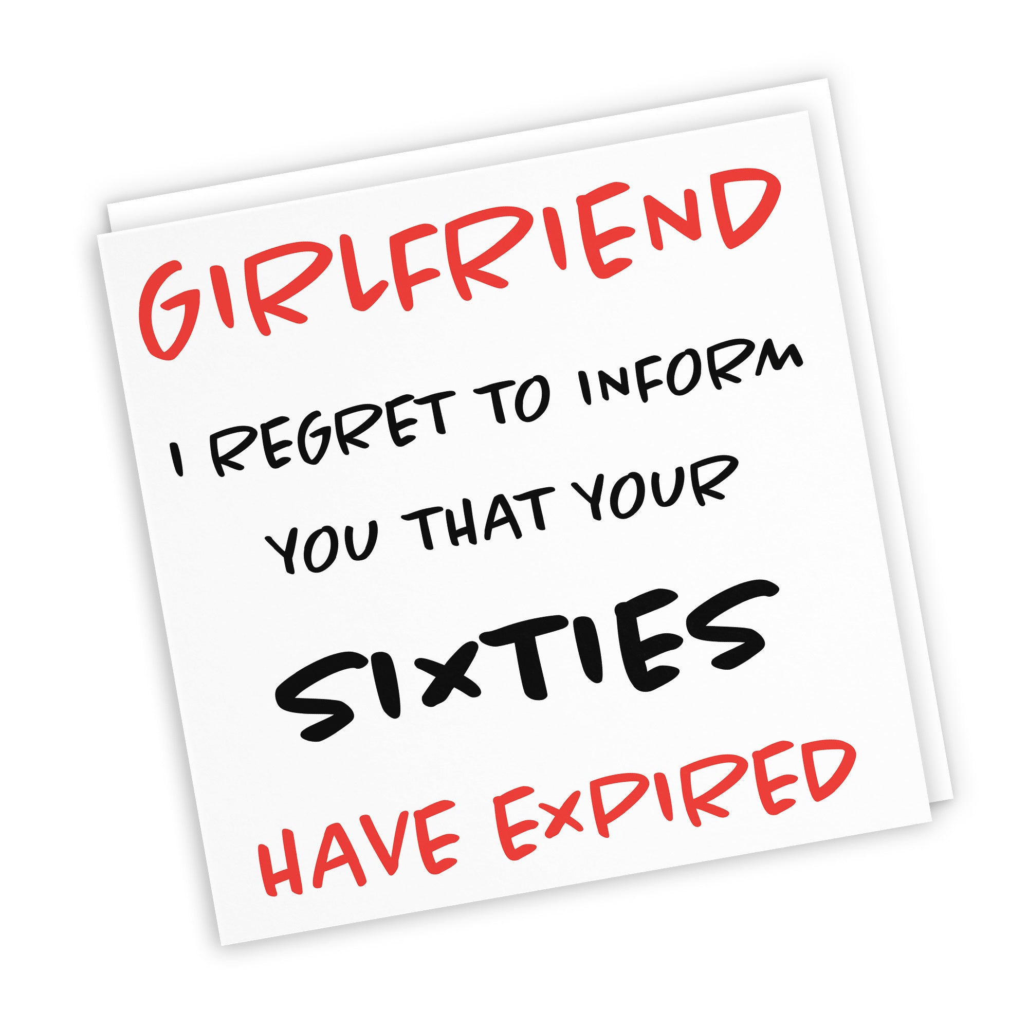 70th Girlfriend Birthday Card Funny Retro - Default Title (TH03211)