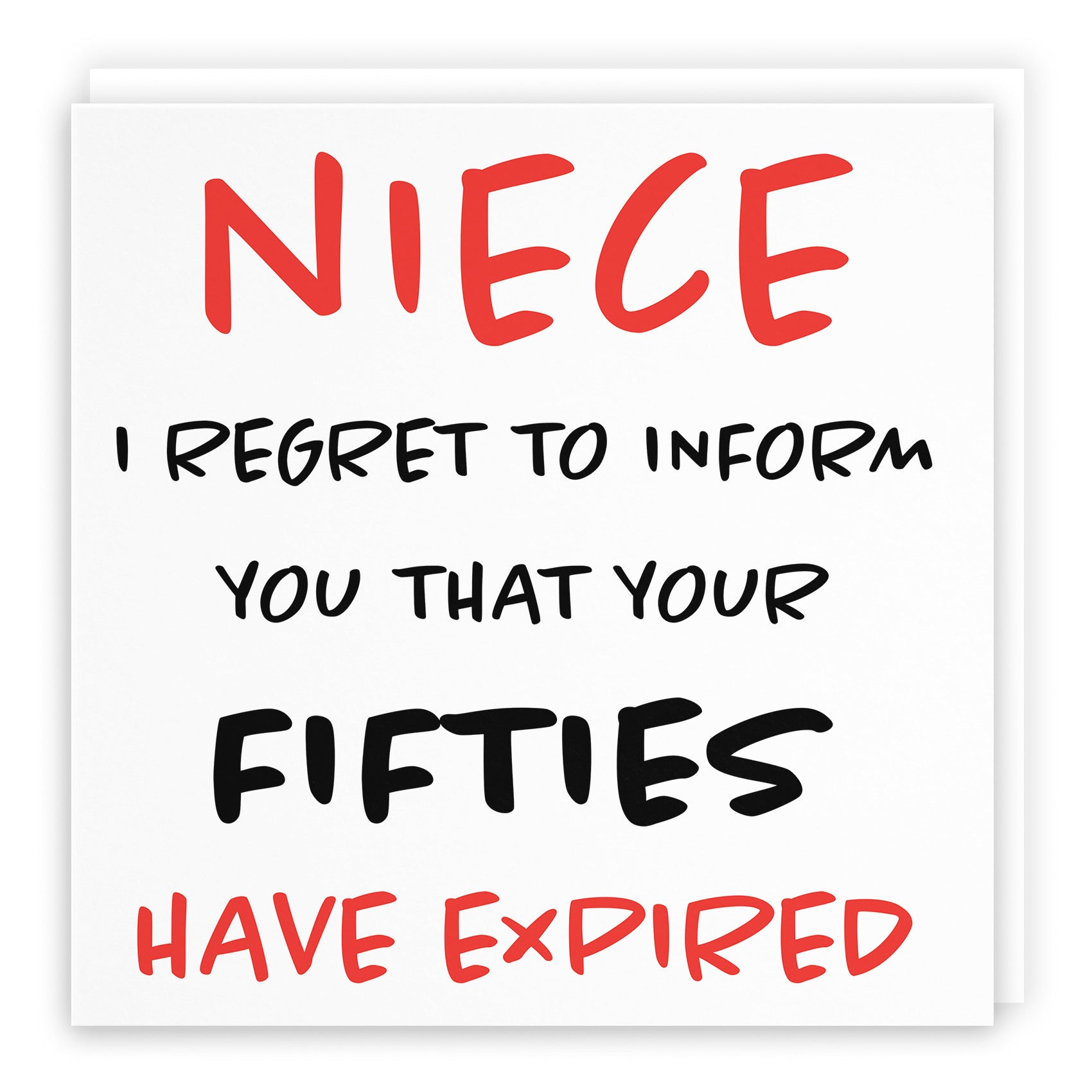 60th Niece Birthday Card Funny Retro - Default Title (TH03212)