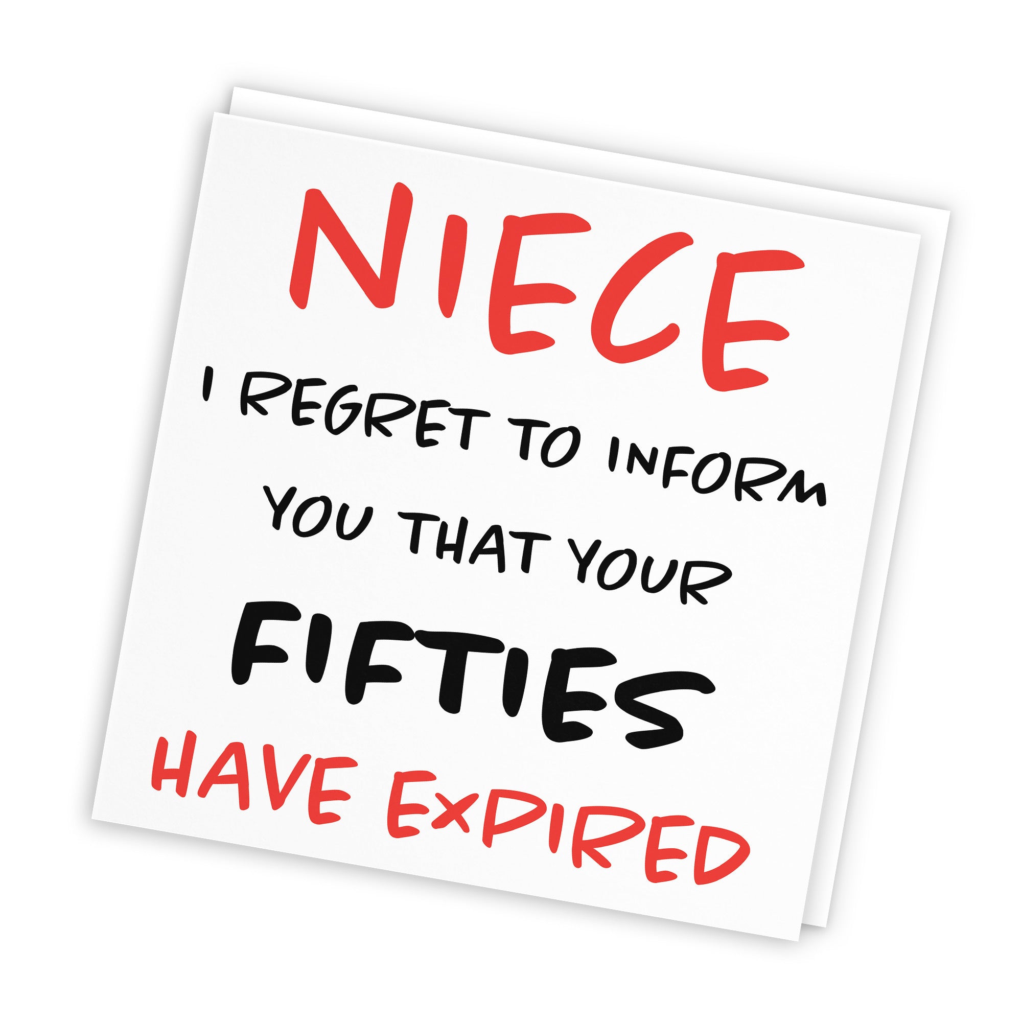 60th Niece Birthday Card Funny Retro - Default Title (TH03212)
