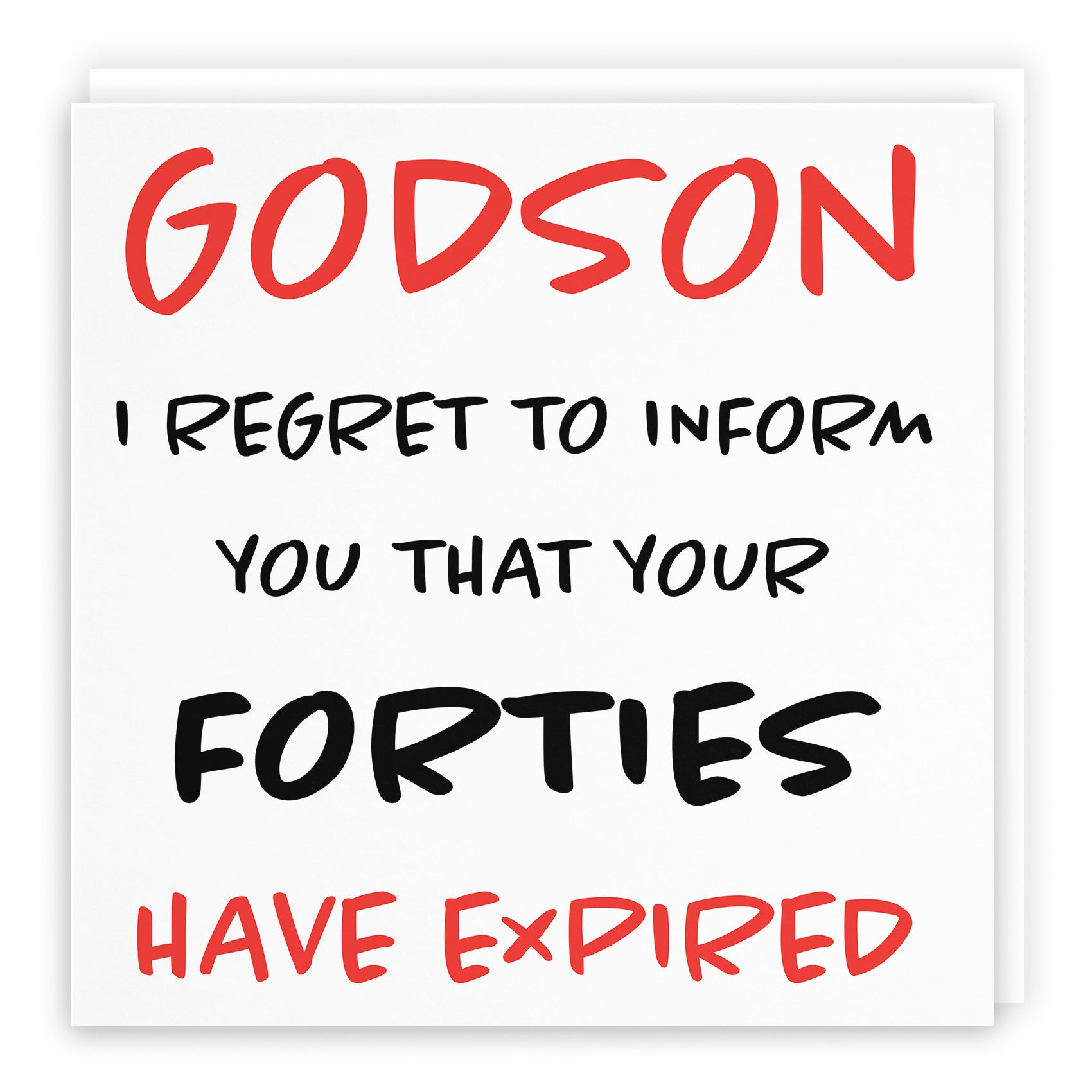 50th Godson Birthday Card Funny Retro - Default Title (TH03213)