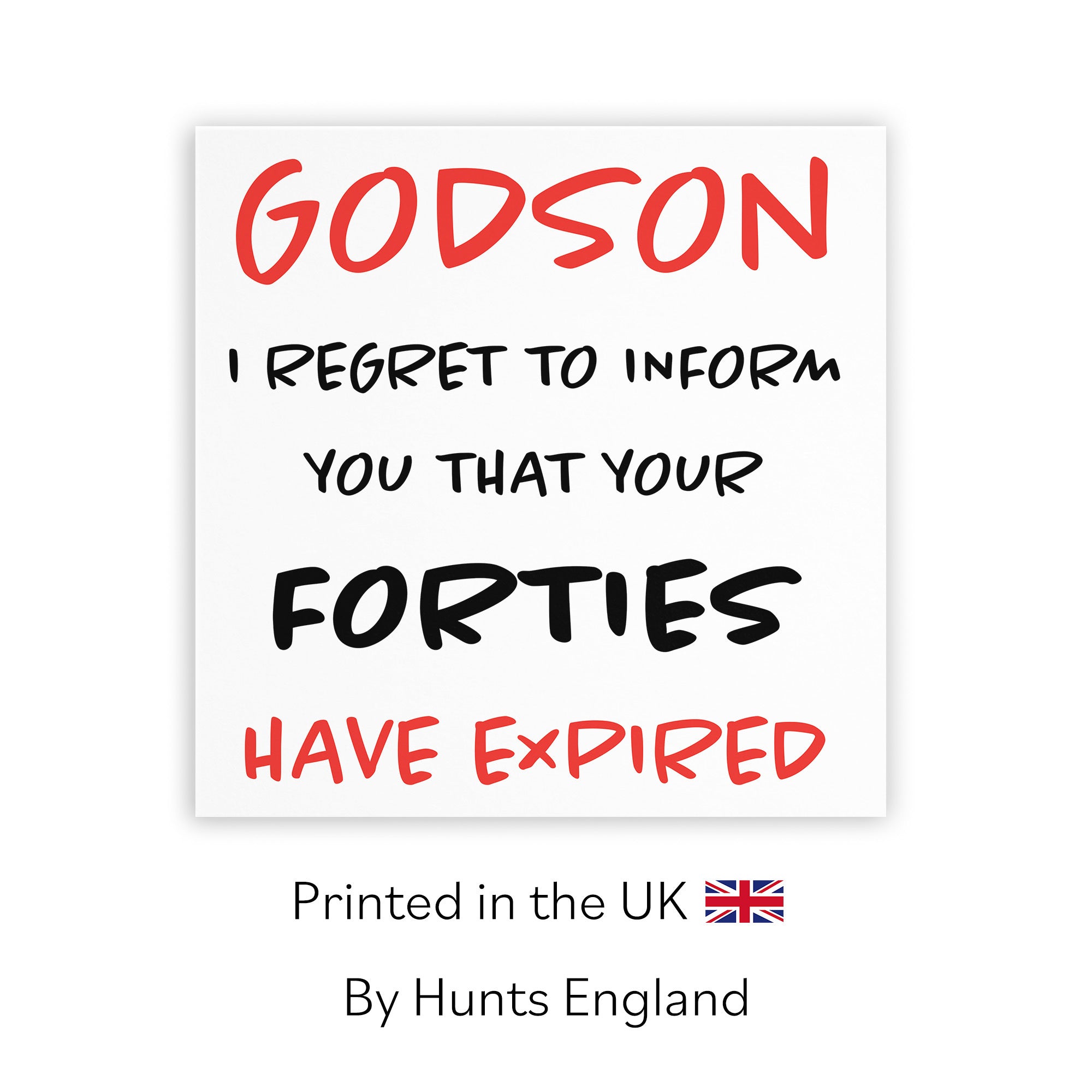50th Godson Birthday Card Funny Retro - Default Title (TH03213)