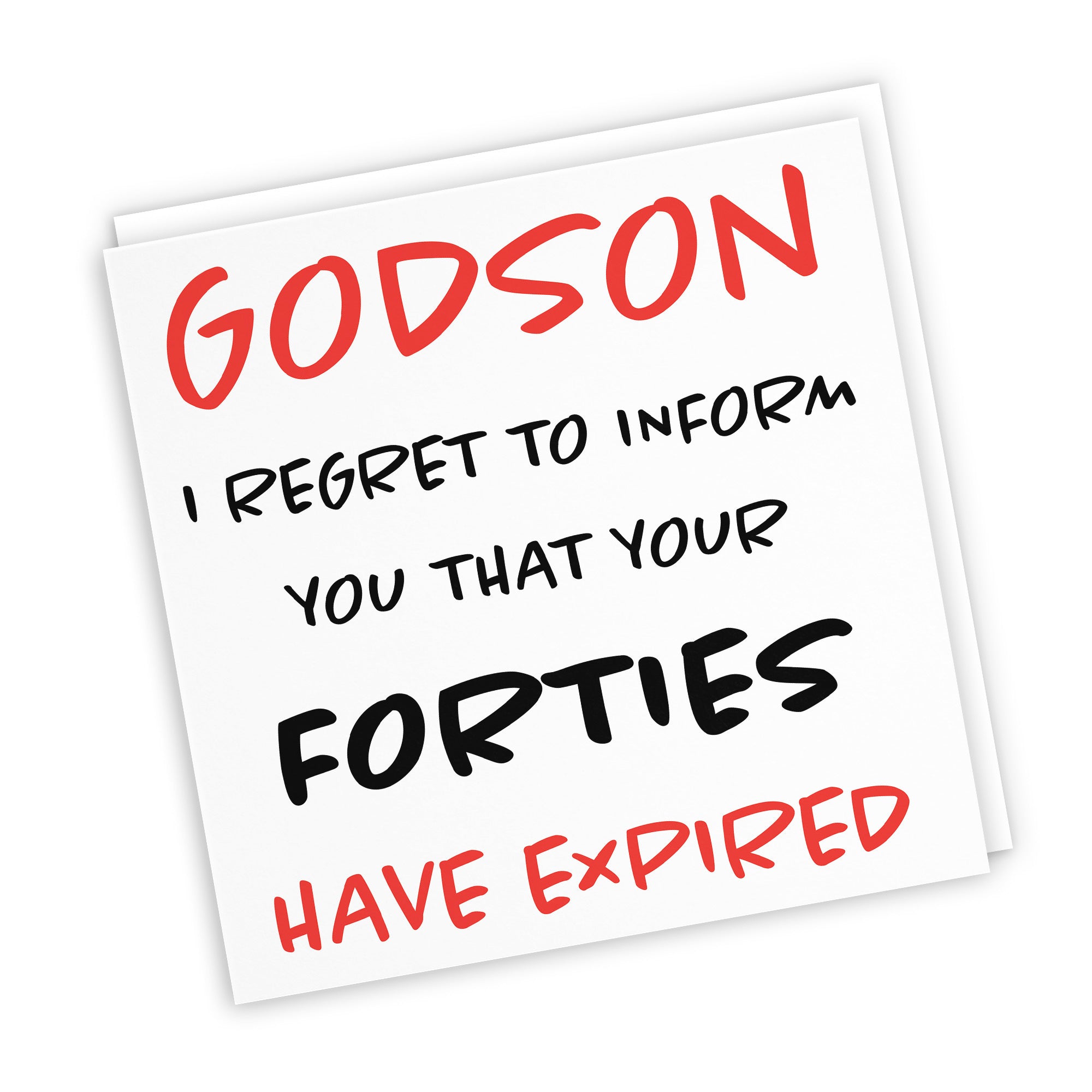 50th Godson Birthday Card Funny Retro - Default Title (TH03213)