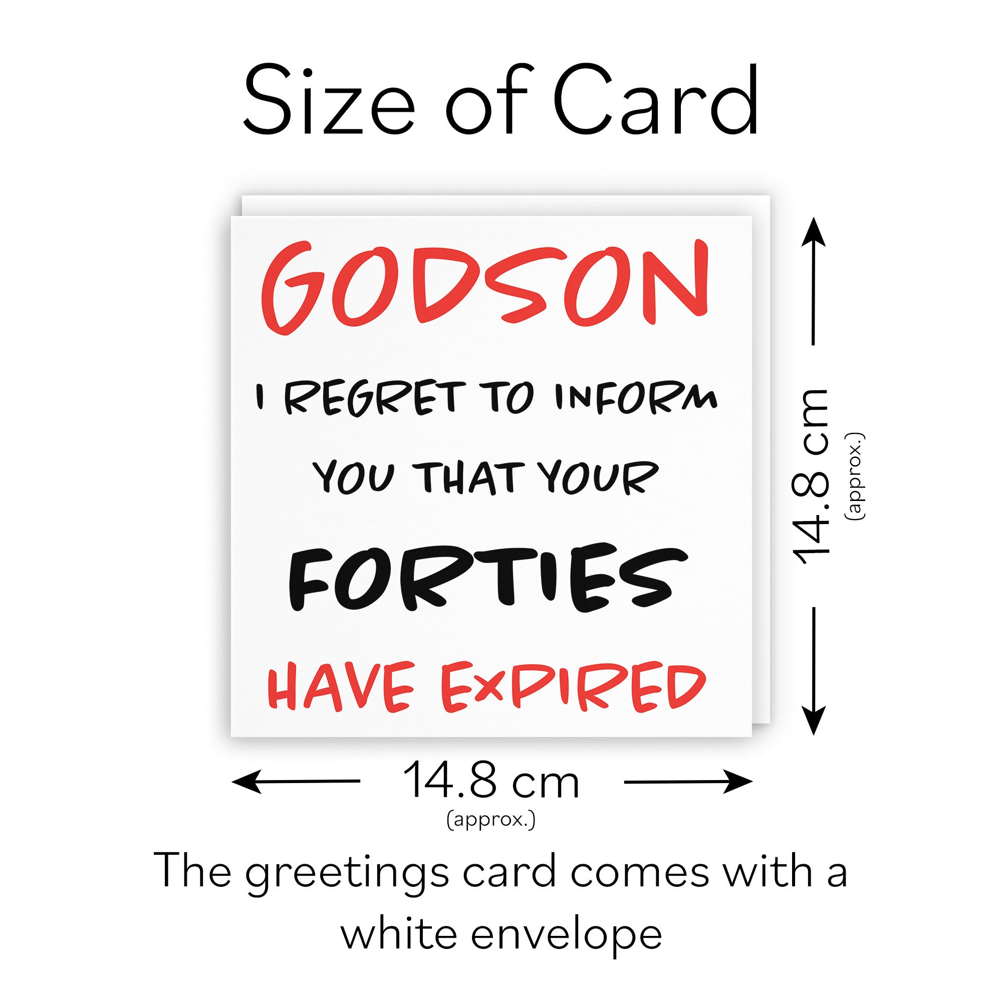 50th Godson Birthday Card Funny Retro - Default Title (TH03213)