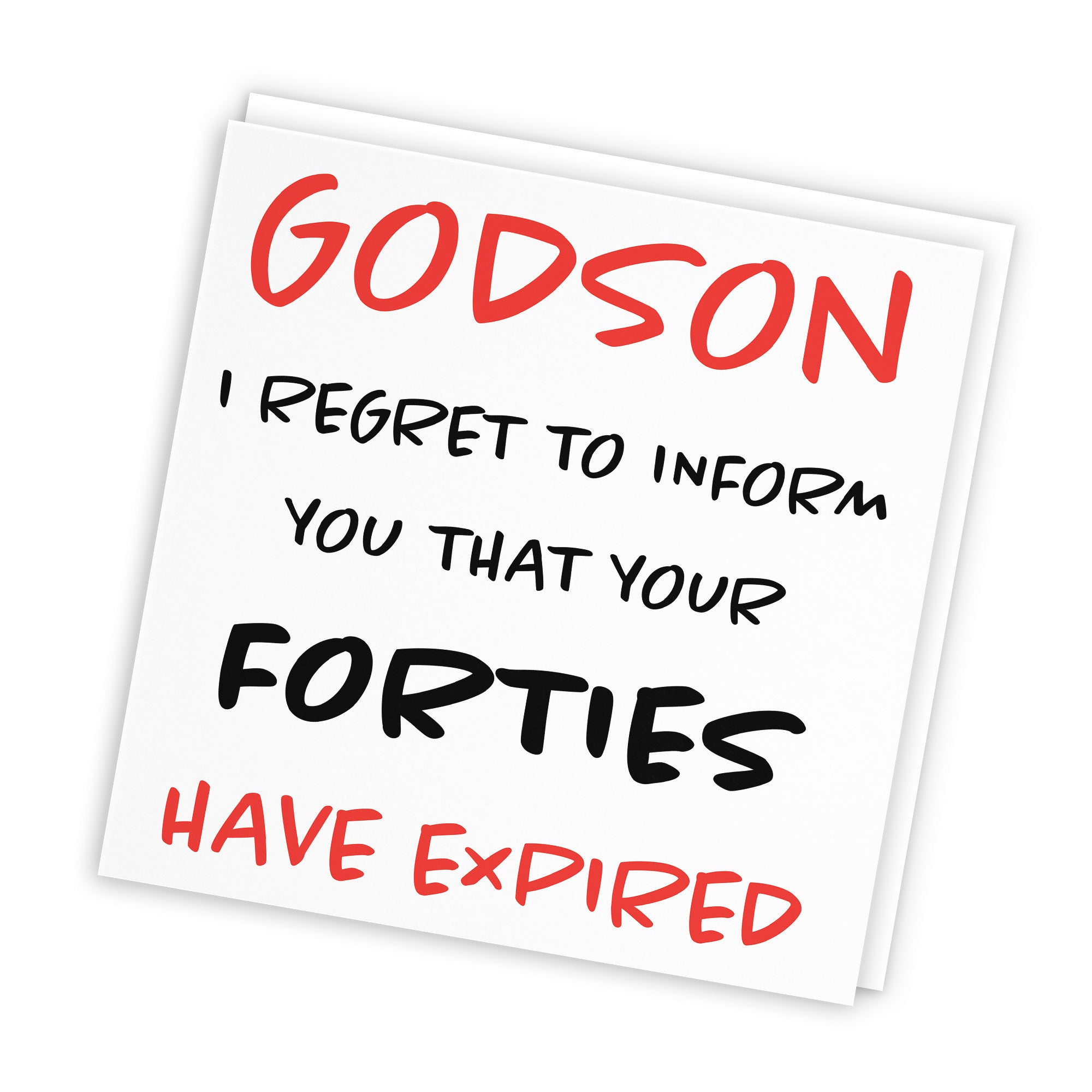 50th Godson Birthday Card Funny Retro - Default Title (TH03213)