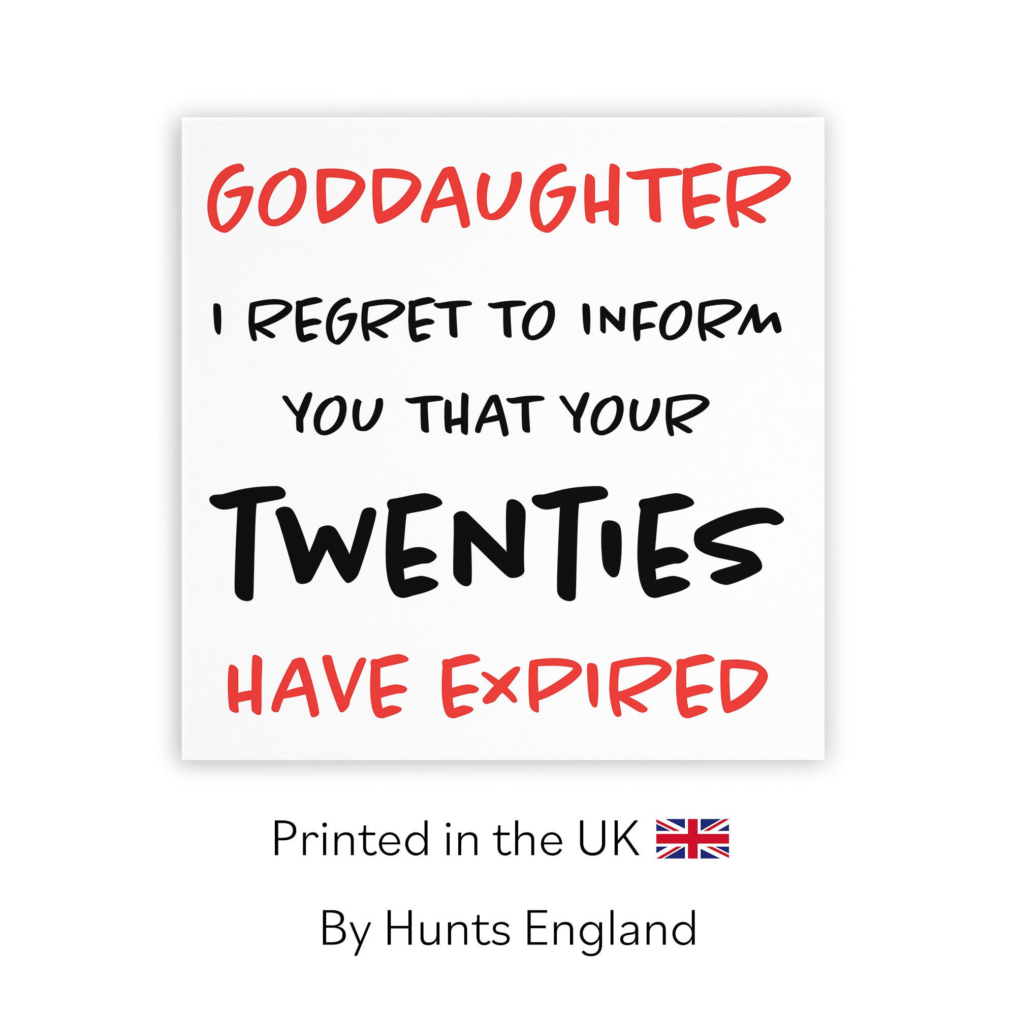30th Goddaughter Birthday Card Funny Retro - Default Title (TH03214)