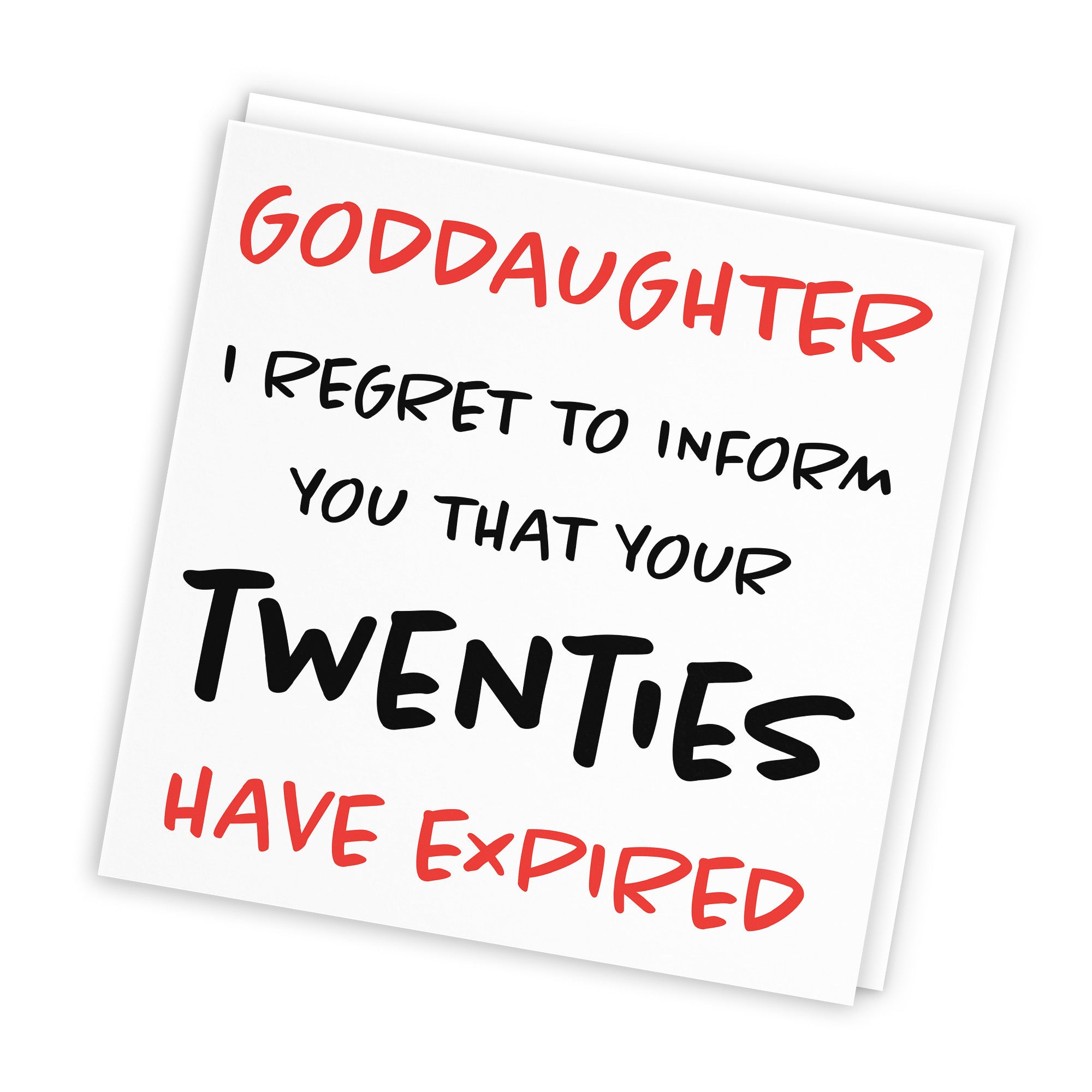 30th Goddaughter Birthday Card Funny Retro - Default Title (TH03214)