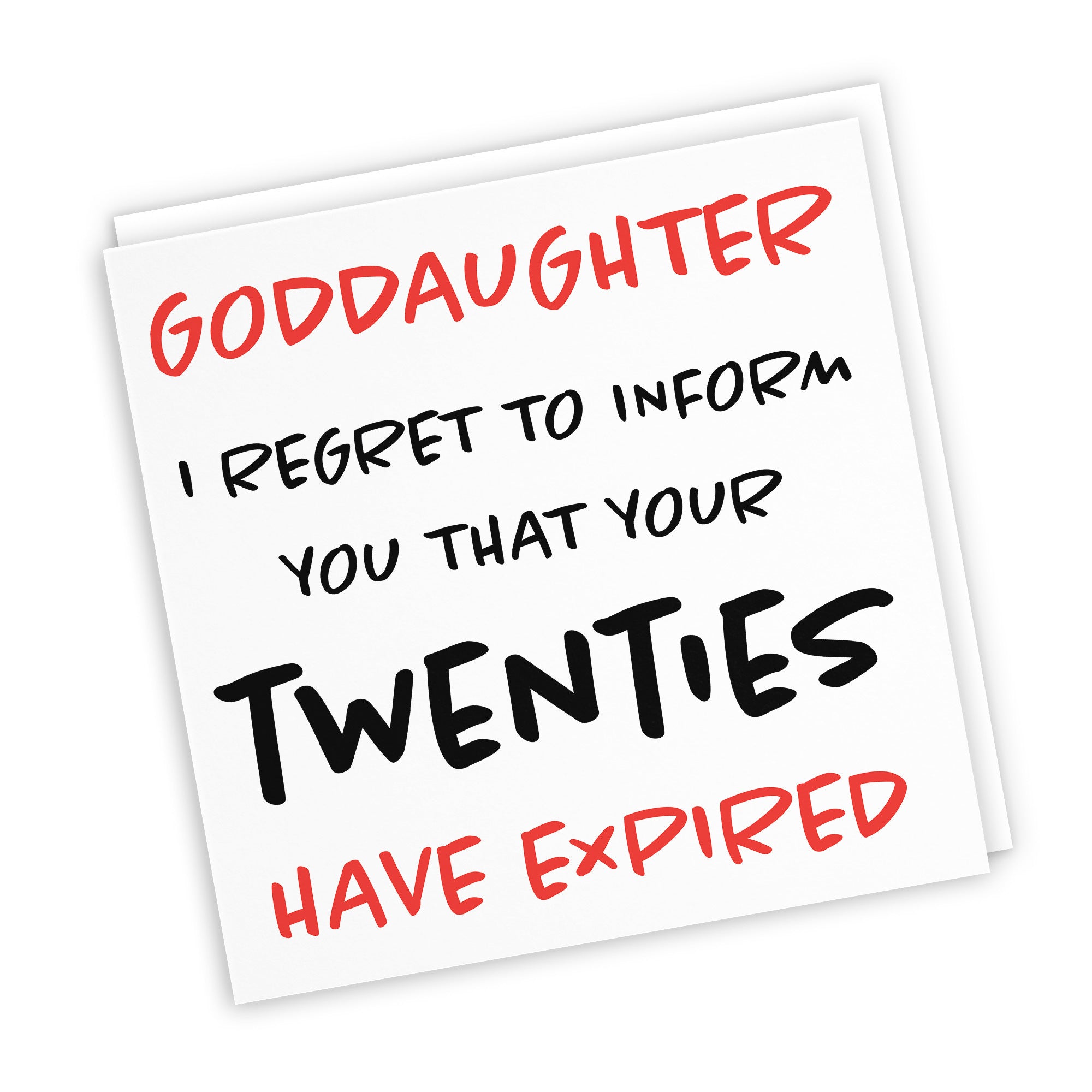 30th Goddaughter Birthday Card Funny Retro - Default Title (TH03214)