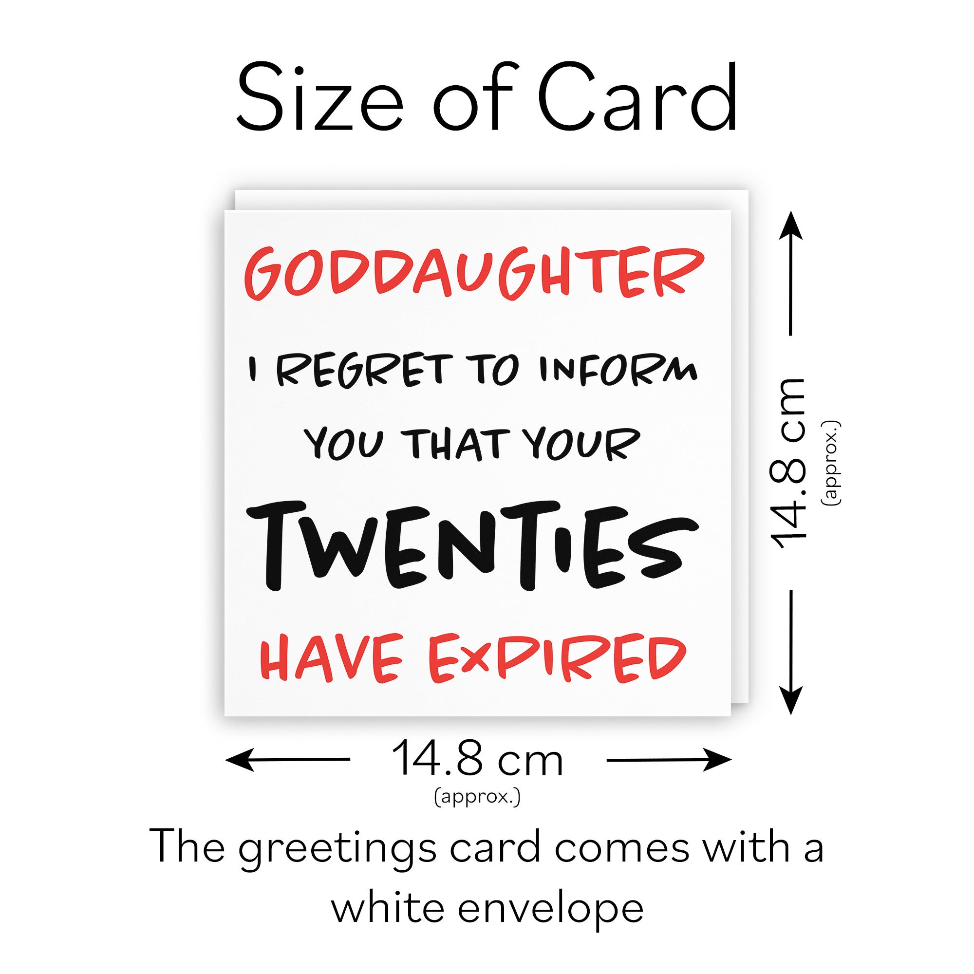 30th Goddaughter Birthday Card Funny Retro - Default Title (TH03214)