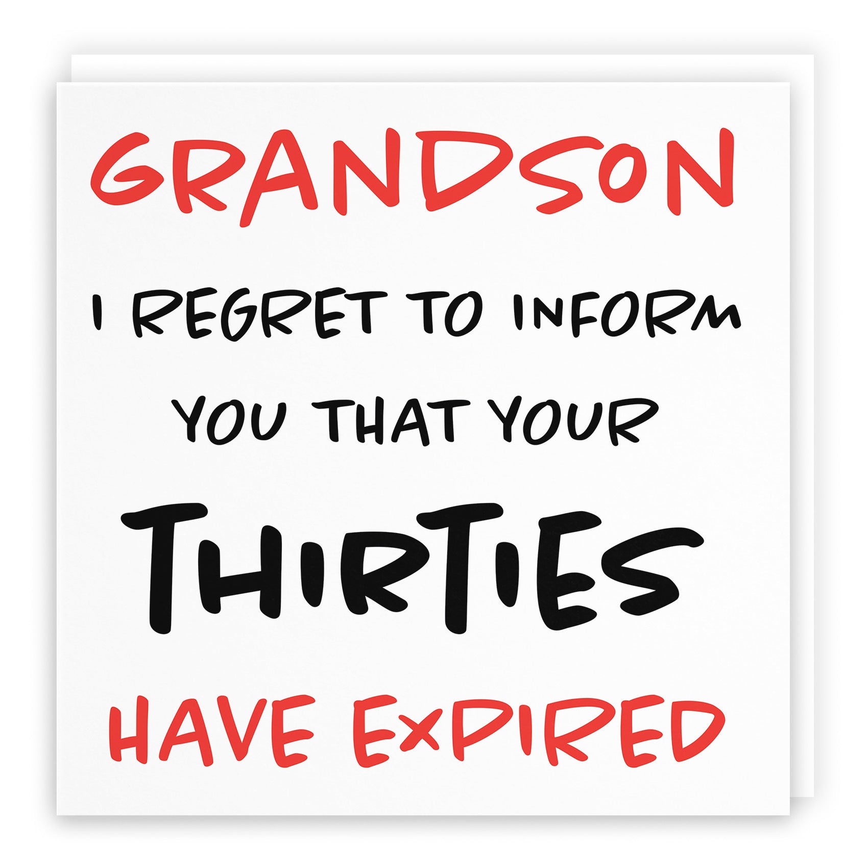 40th Grandson Birthday Card Funny Retro - Default Title (TH03216)