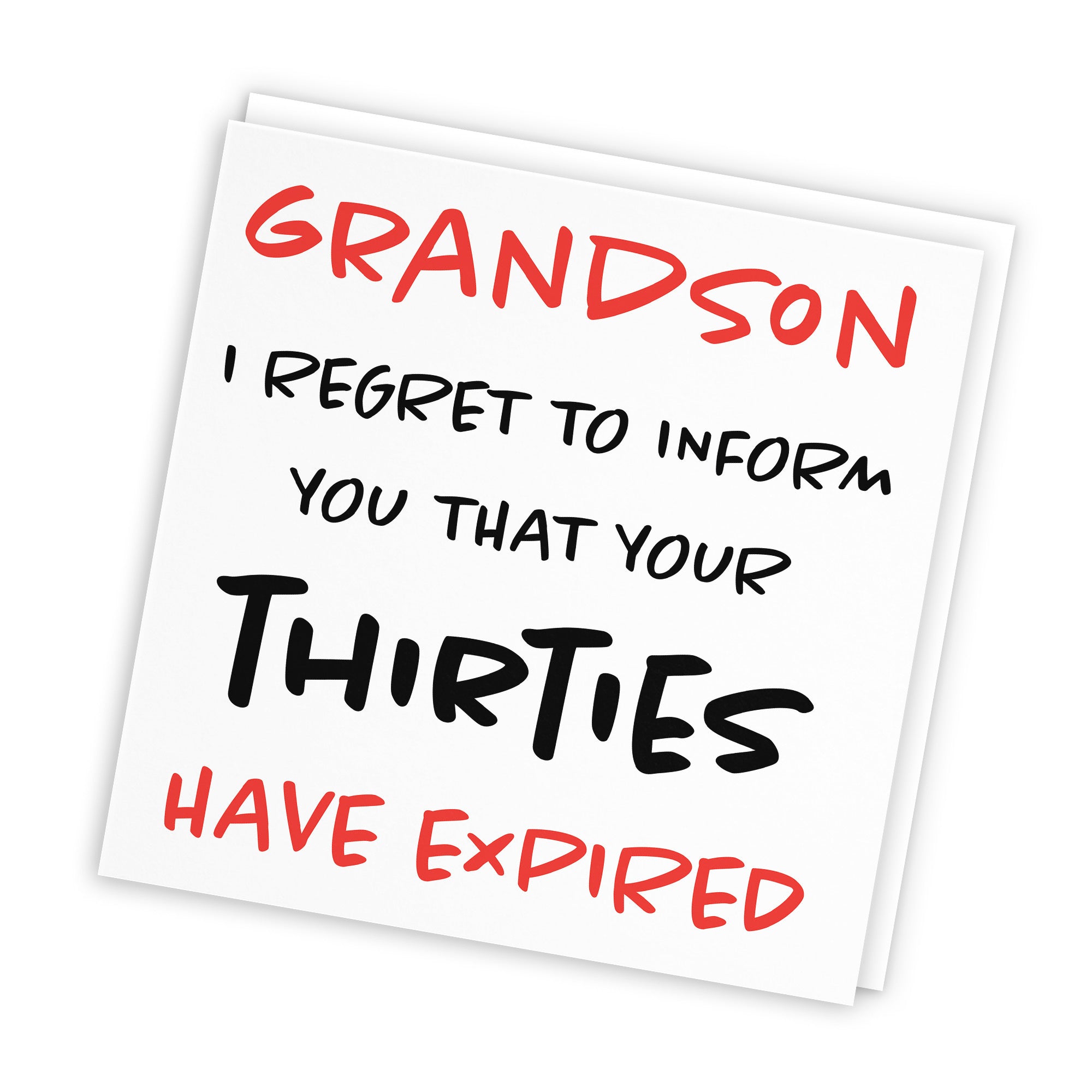 40th Grandson Birthday Card Funny Retro - Default Title (TH03216)