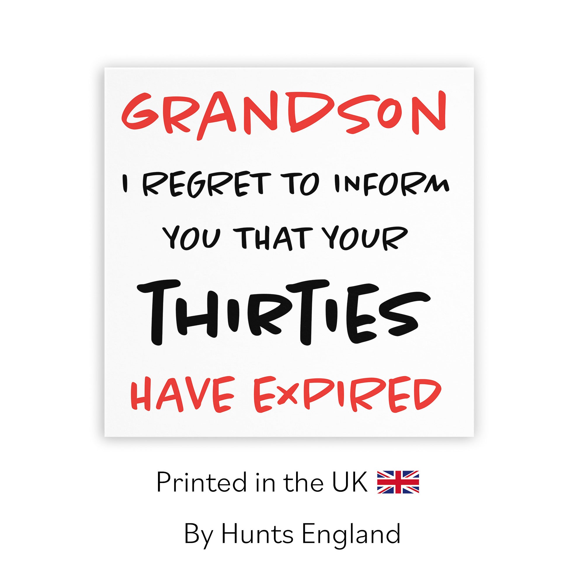 40th Grandson Birthday Card Funny Retro - Default Title (TH03216)