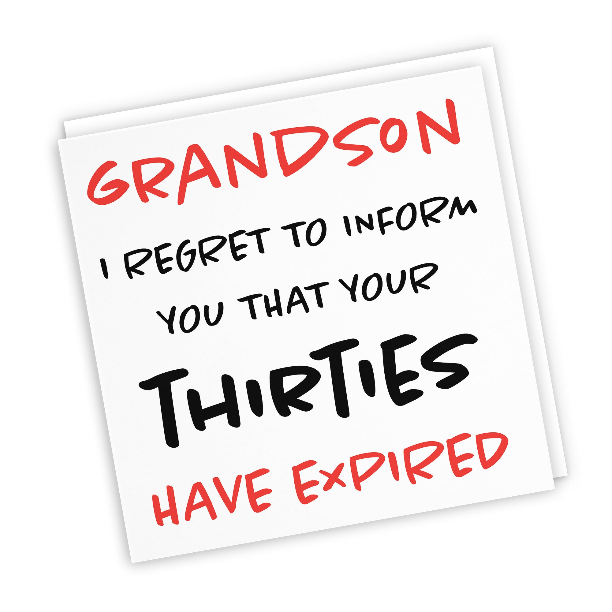 40th Grandson Birthday Card Funny Retro - Default Title (TH03216)