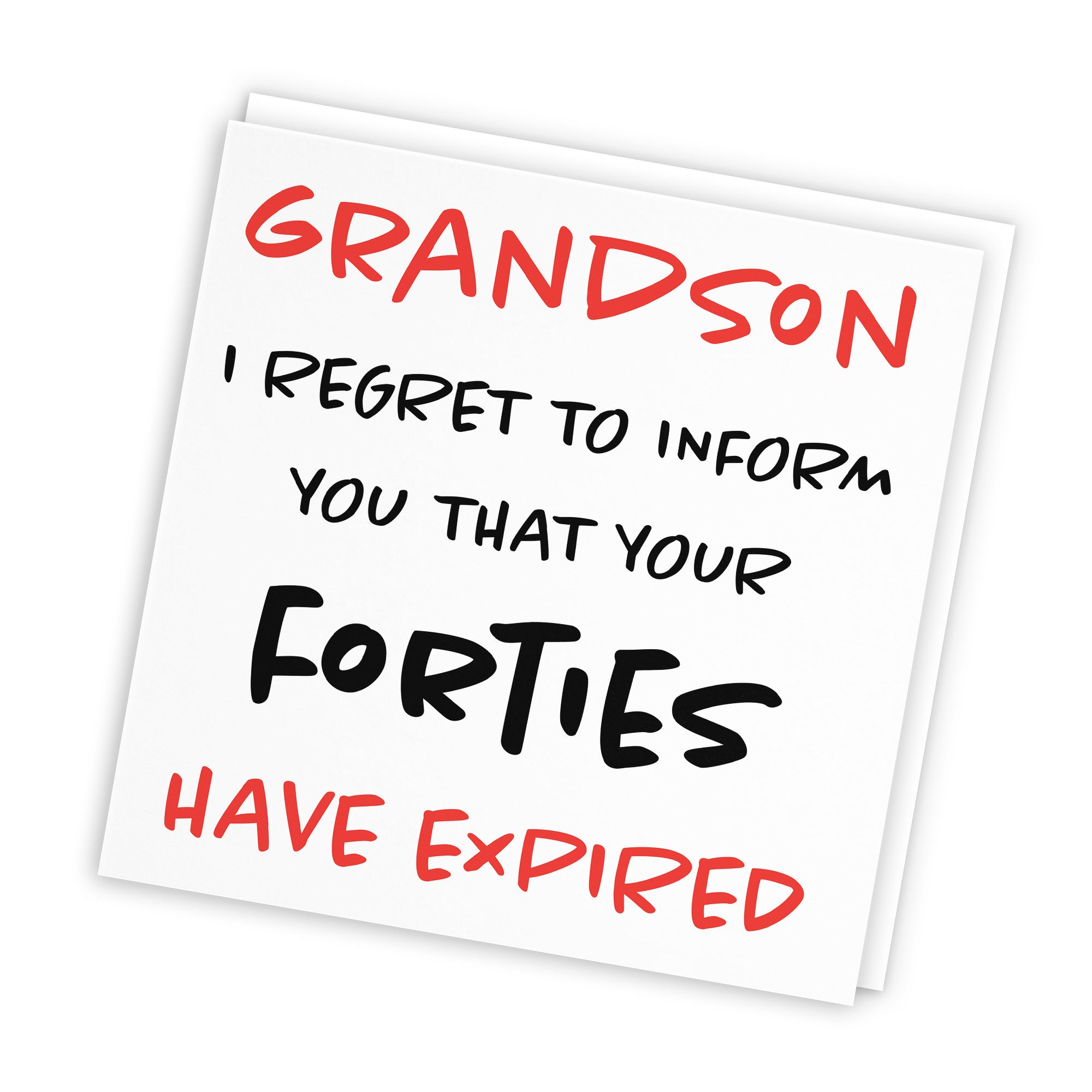 50th Grandson Birthday Card Funny Retro - Default Title (TH03217)