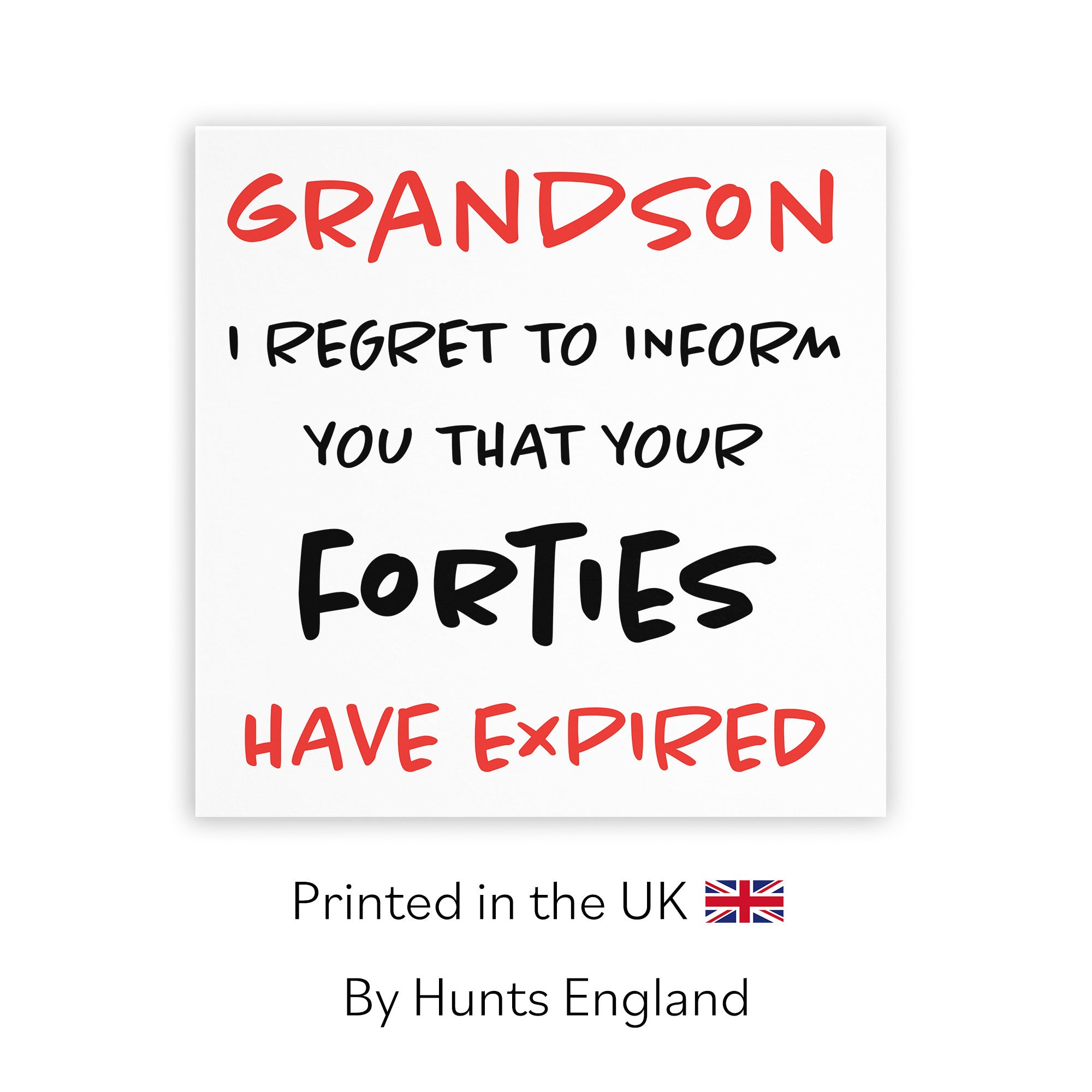 50th Grandson Birthday Card Funny Retro - Default Title (TH03217)