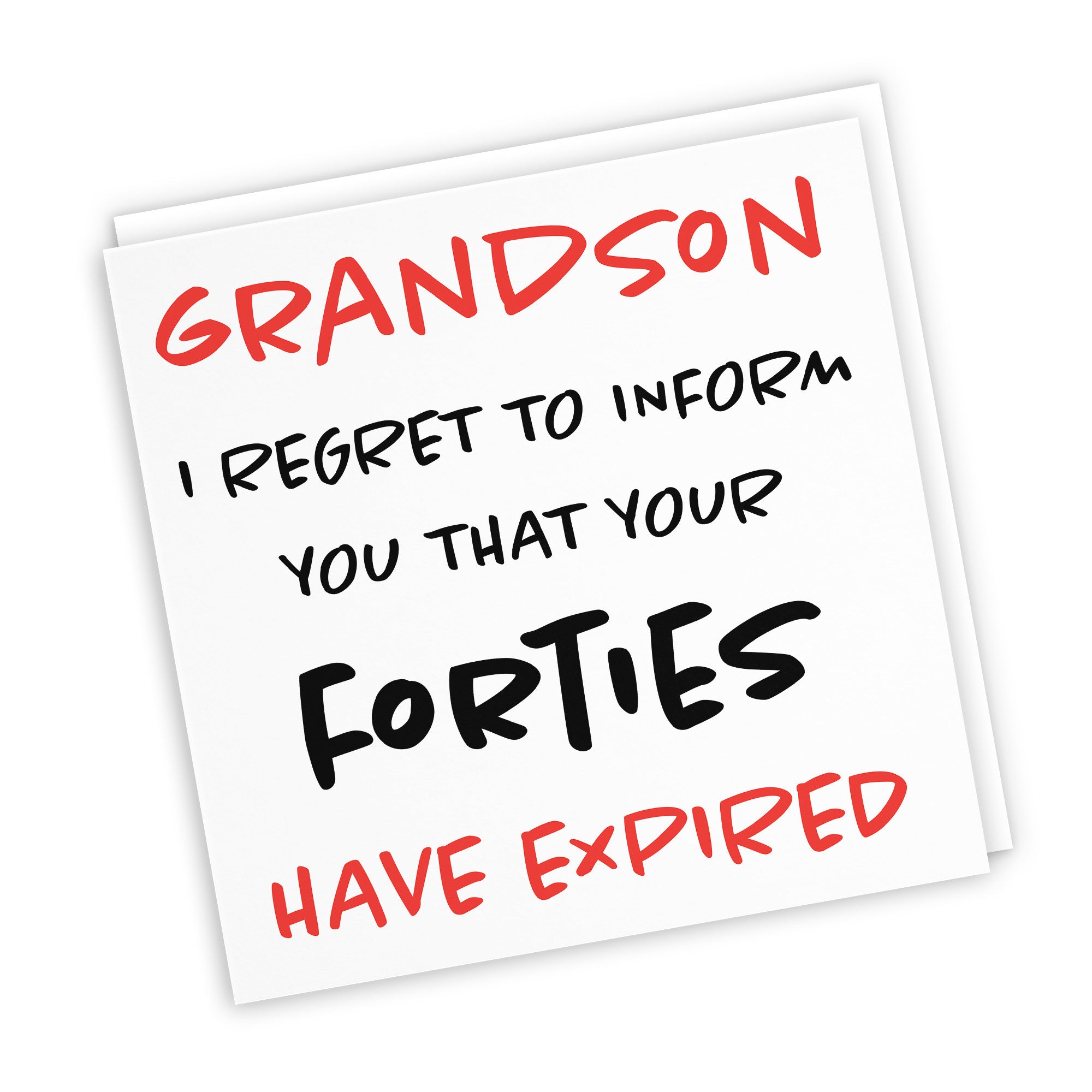 50th Grandson Birthday Card Funny Retro - Default Title (TH03217)