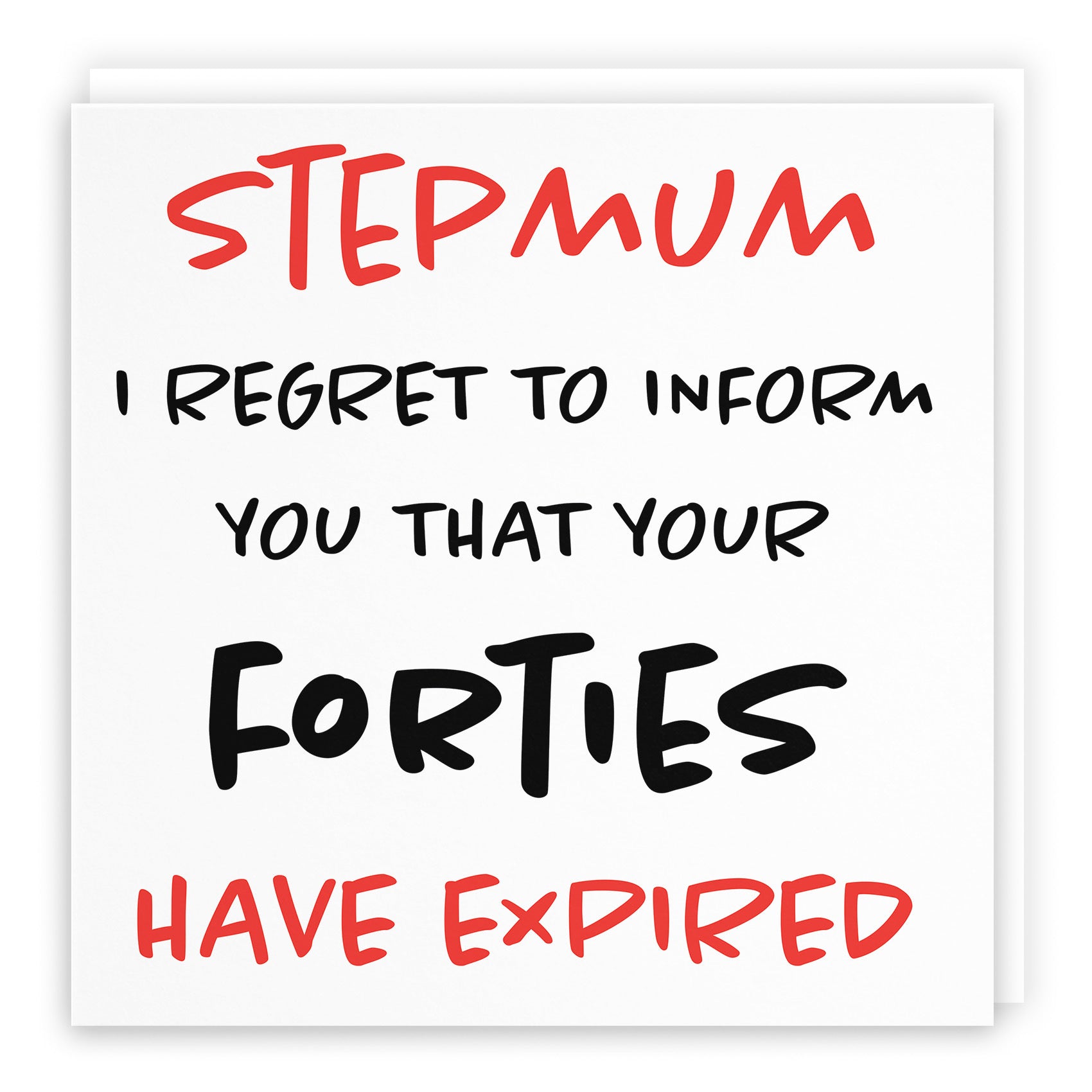50th Stepmum Birthday Card Funny Retro - Default Title (TH03218)