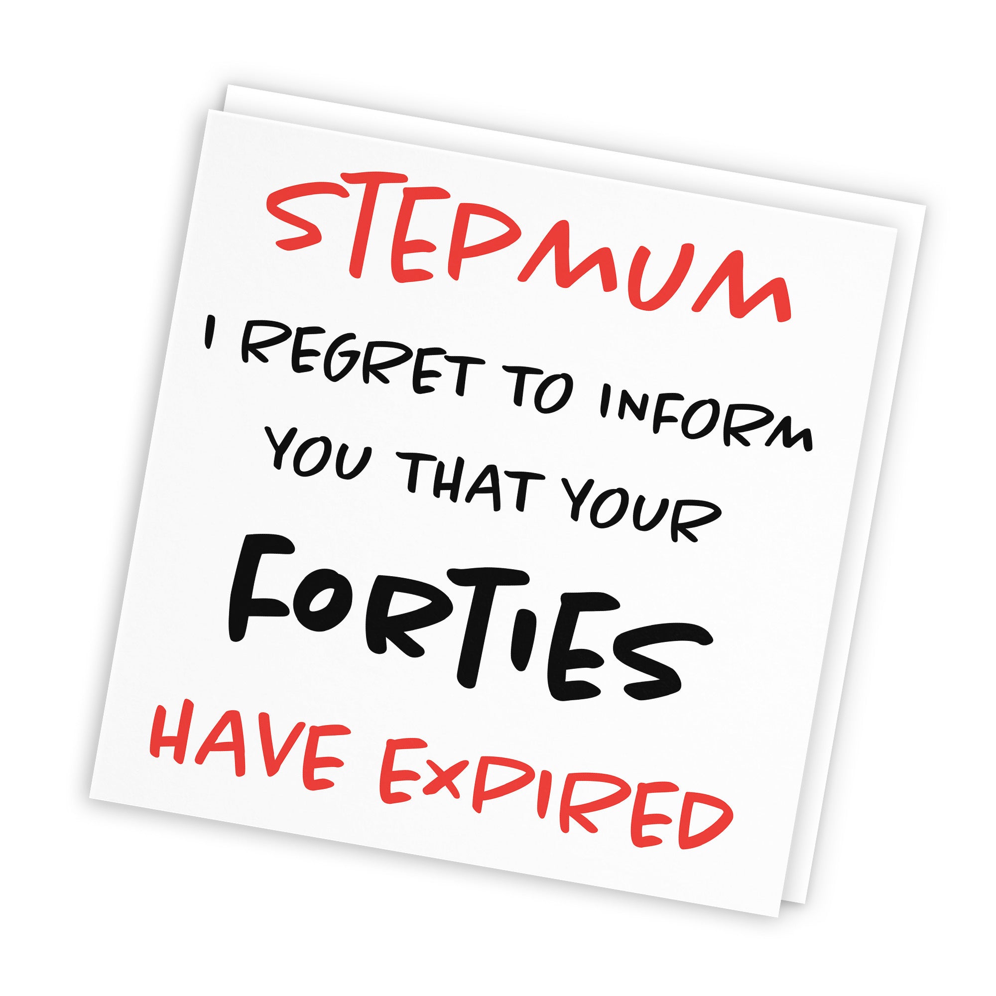 50th Stepmum Birthday Card Funny Retro - Default Title (TH03218)