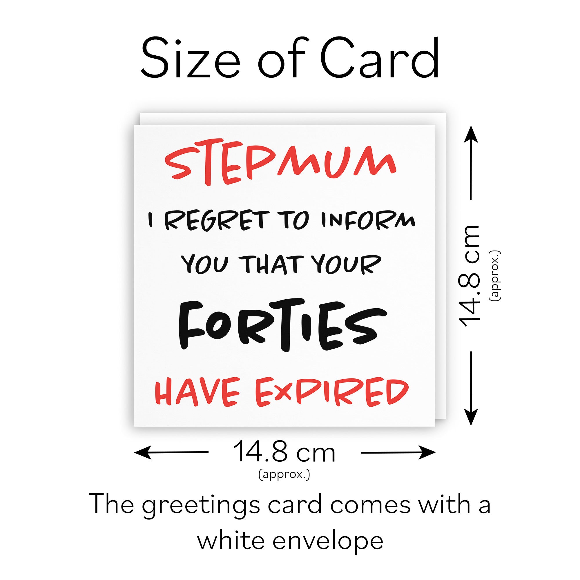 50th Stepmum Birthday Card Funny Retro - Default Title (TH03218)