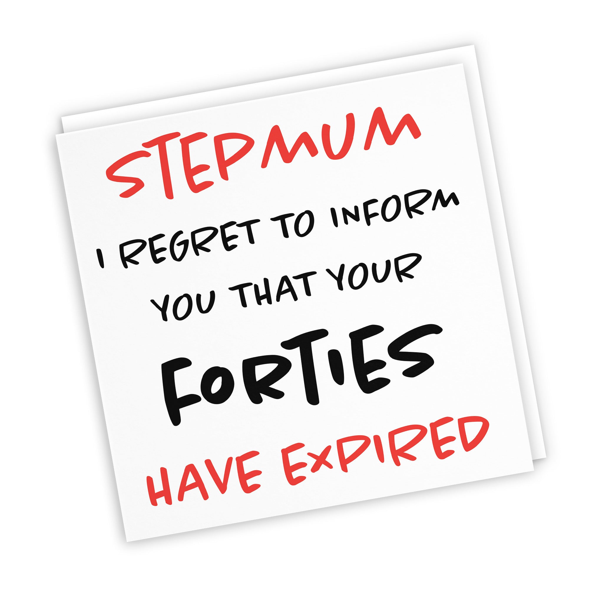 50th Stepmum Birthday Card Funny Retro - Default Title (TH03218)