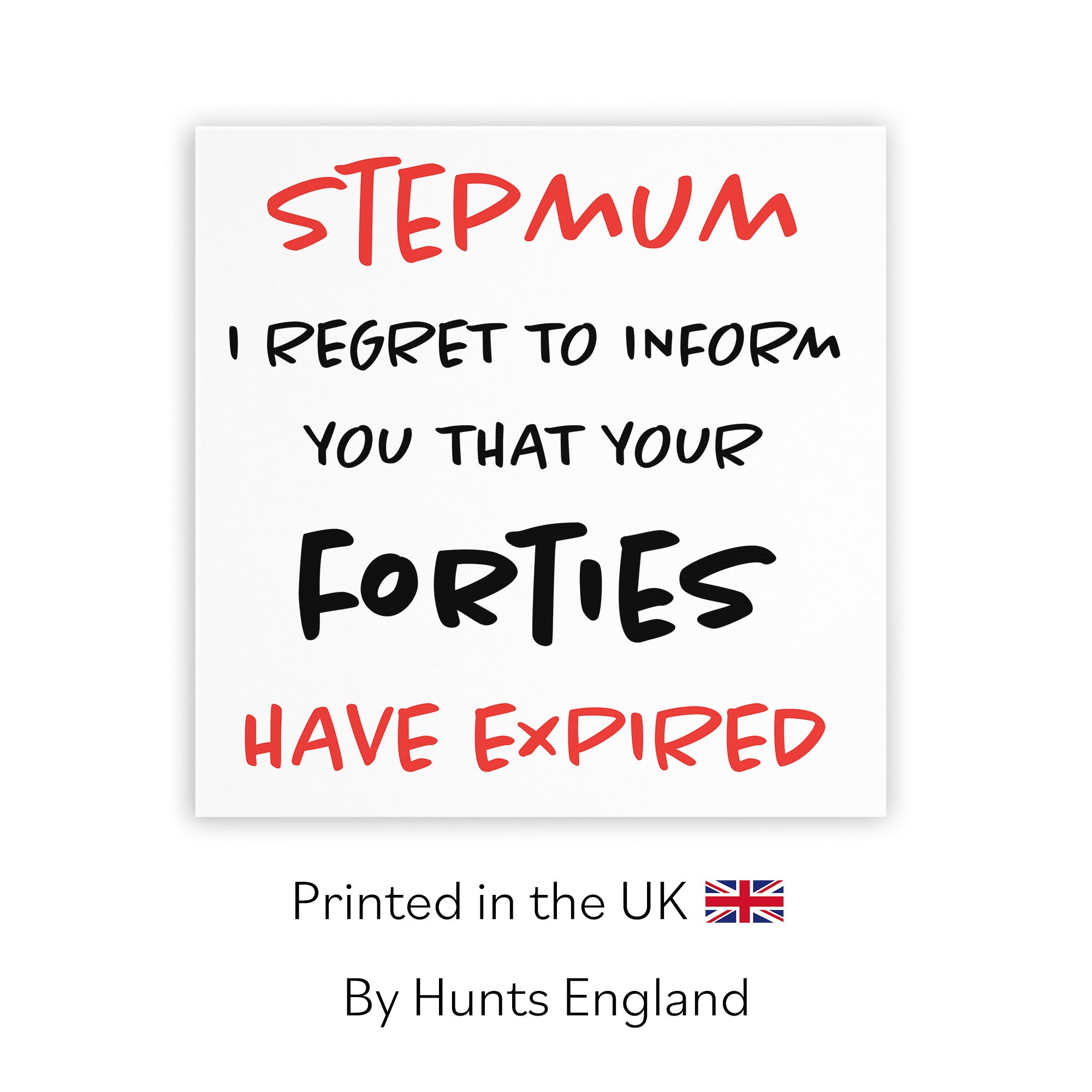 50th Stepmum Birthday Card Funny Retro - Default Title (TH03218)