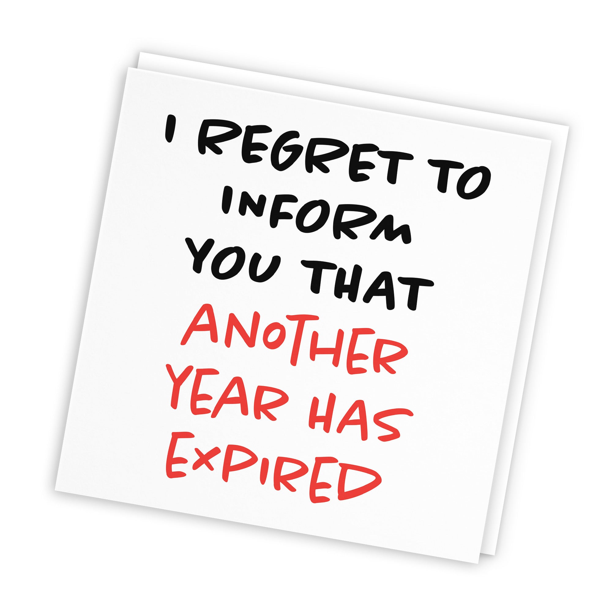 Regret To Inform You Funny Birthday Card Retro - Default Title (TH03219)
