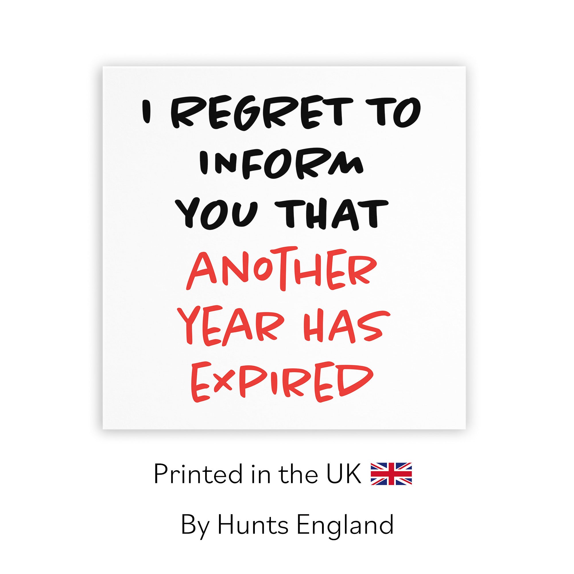 Regret To Inform You Funny Birthday Card Retro - Default Title (TH03219)