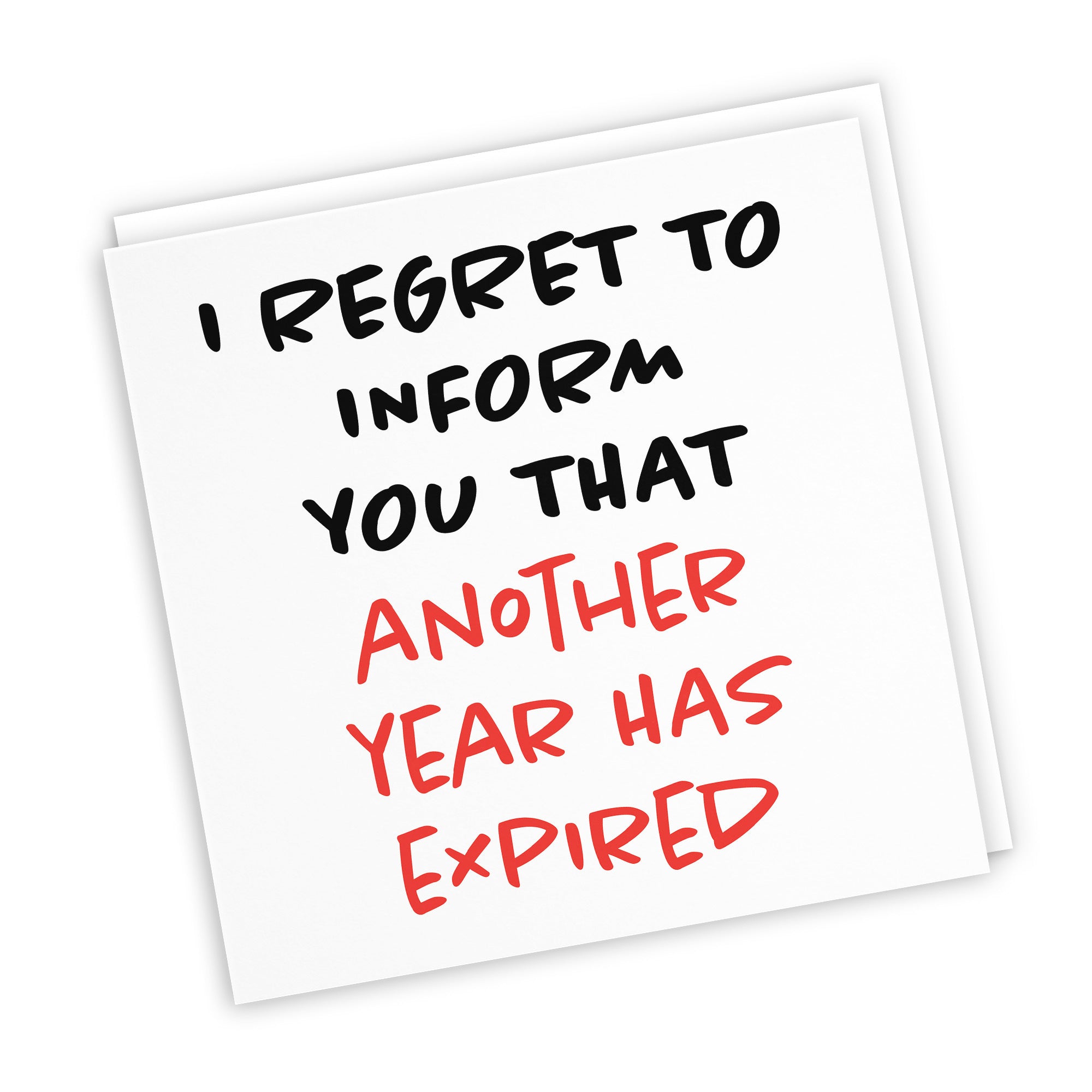 Regret To Inform You Funny Birthday Card Retro - Default Title (TH03219)