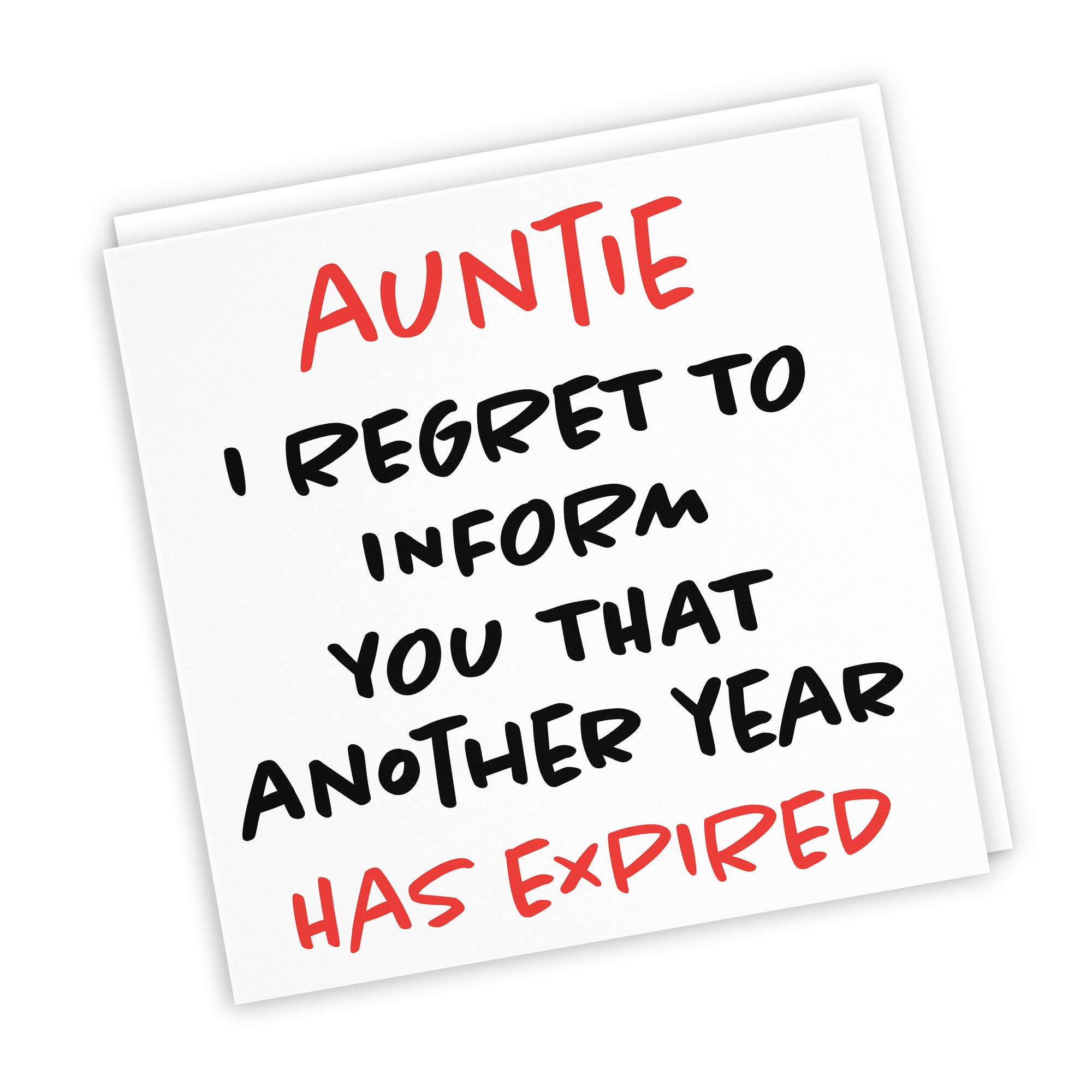 Auntie Birthday Card Funny Retro - Default Title (TH03220)
