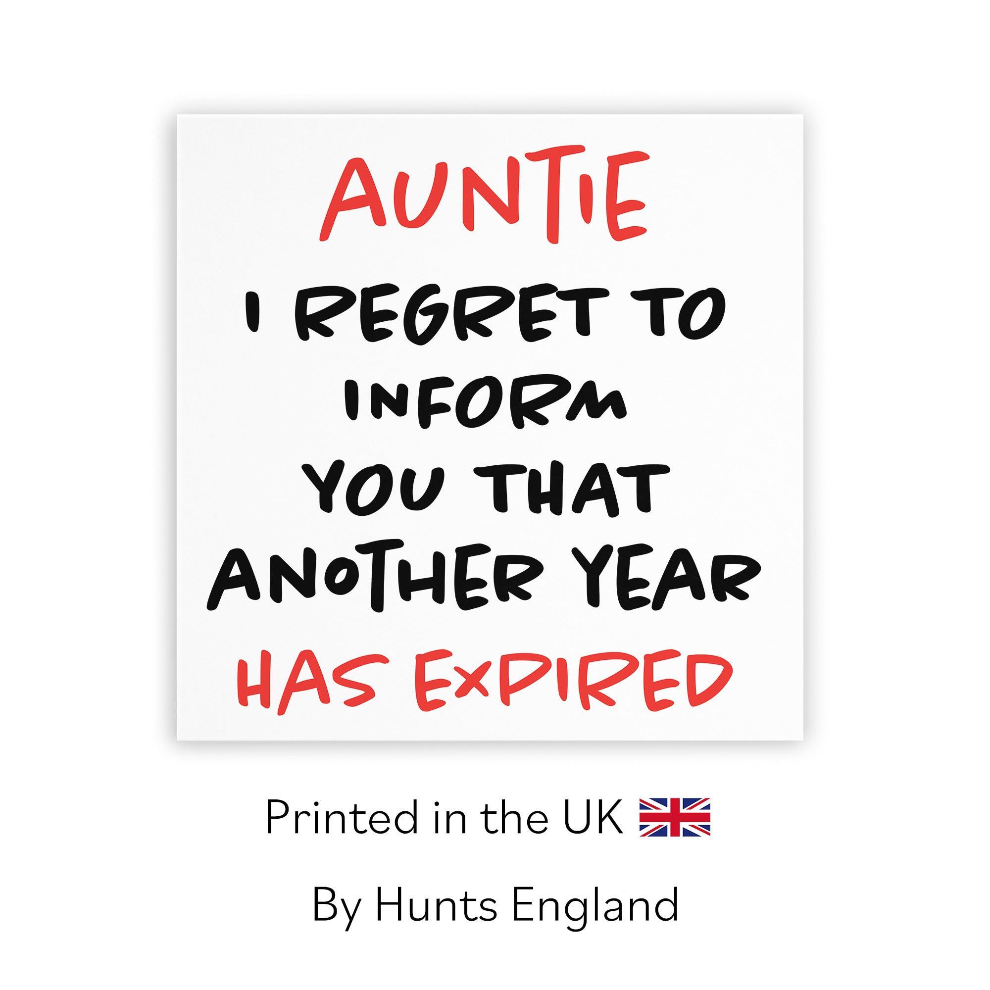 Auntie Birthday Card Funny Retro - Default Title (TH03220)