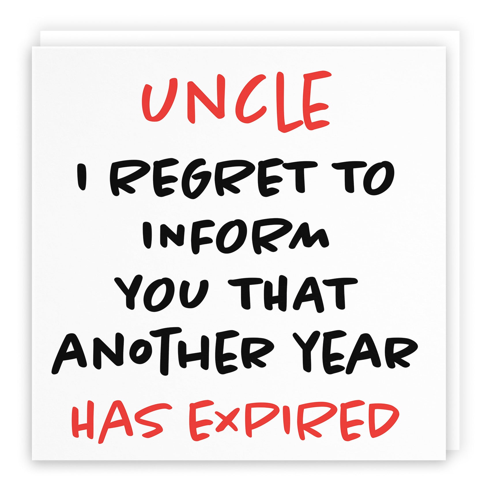 Uncle Birthday Card Funny Retro - Default Title (TH03221)