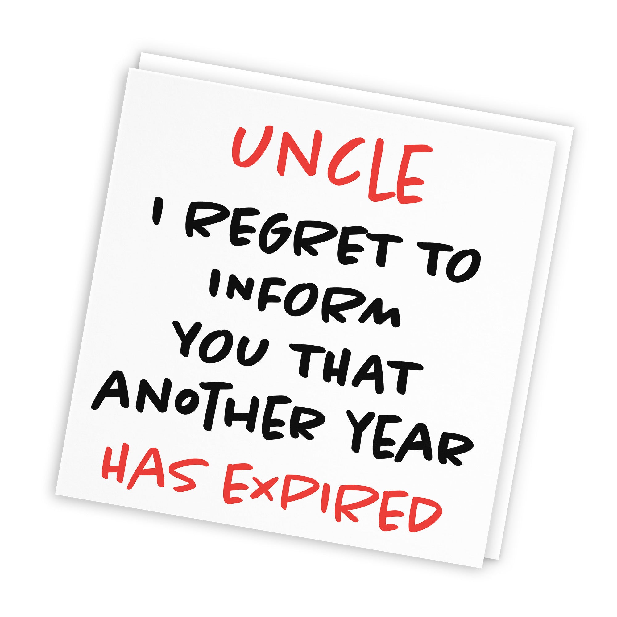 Uncle Birthday Card Funny Retro - Default Title (TH03221)
