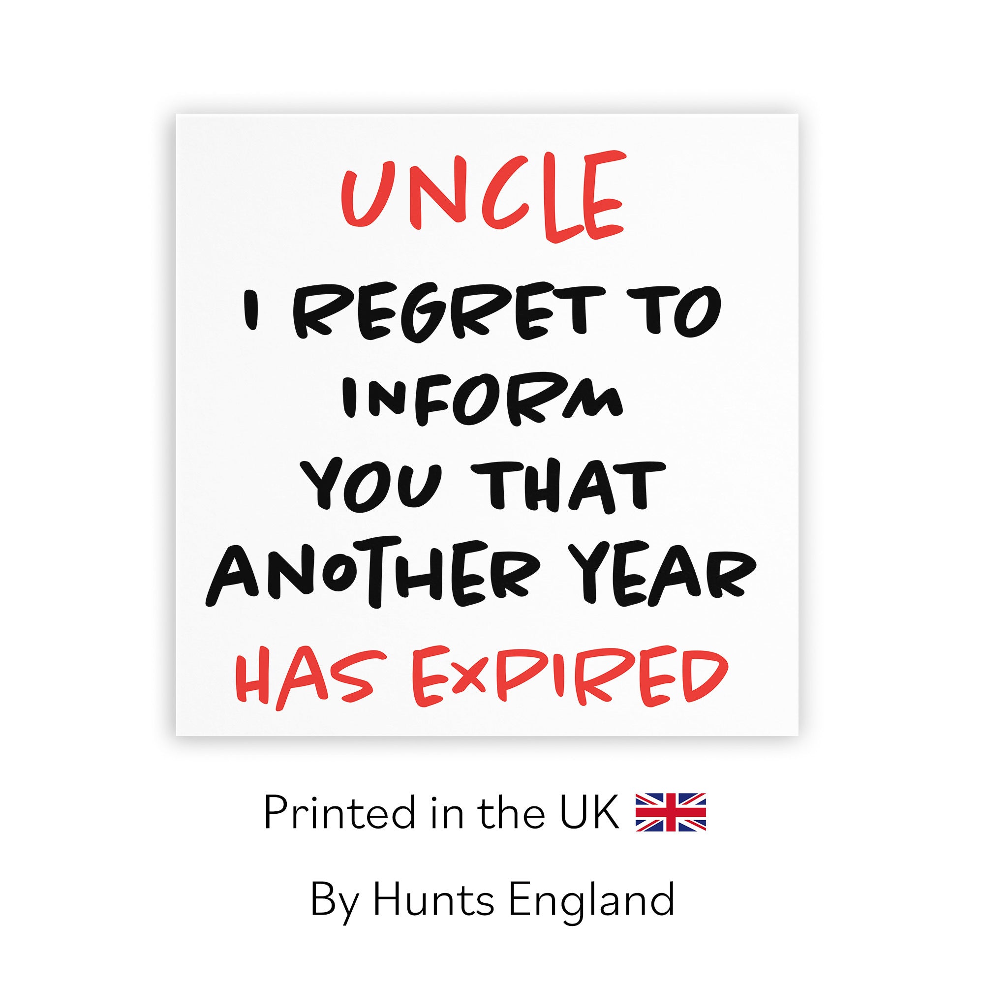 Uncle Birthday Card Funny Retro - Default Title (TH03221)