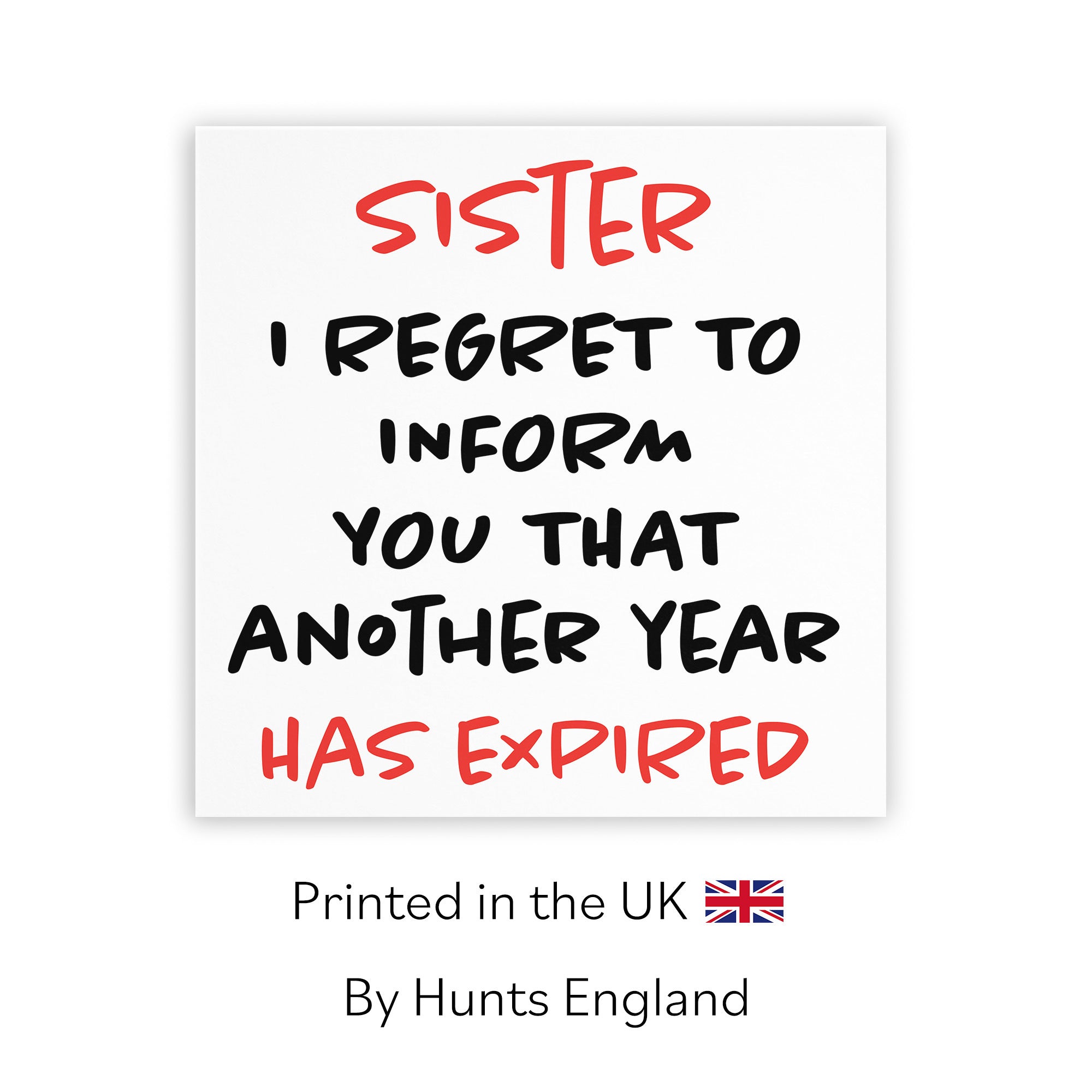 Sister Birthday Card Funny Retro - Default Title (TH03222)