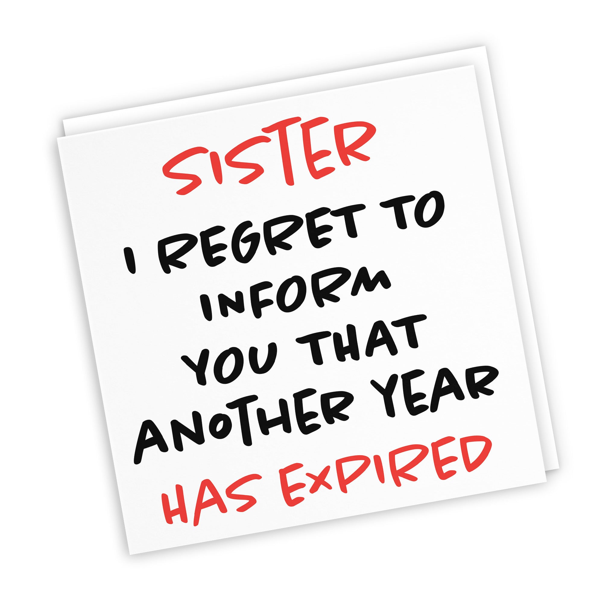 Sister Birthday Card Funny Retro - Default Title (TH03222)